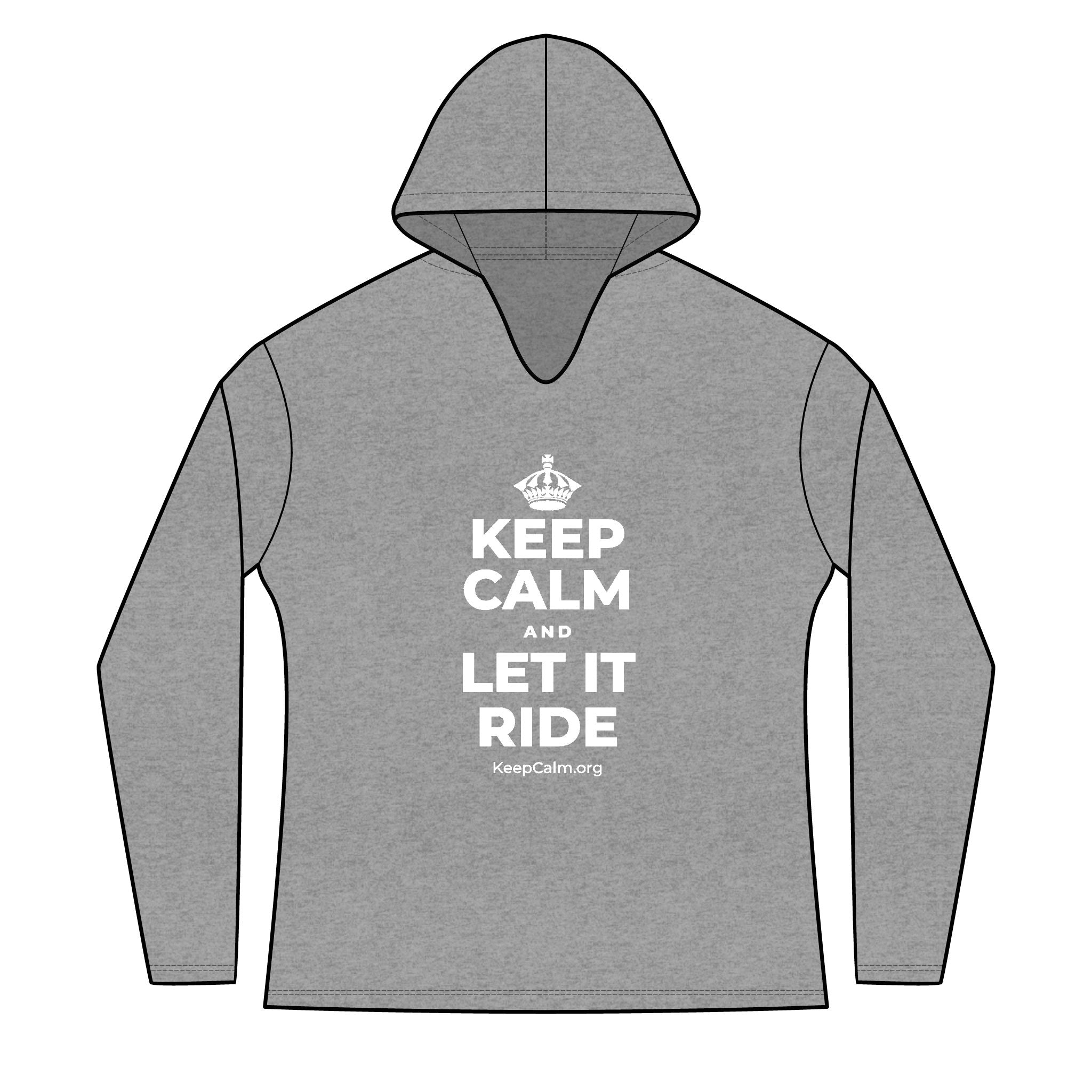 KEEP CALM AND LET IT RIDE Women's Long Sleeve Hoodie