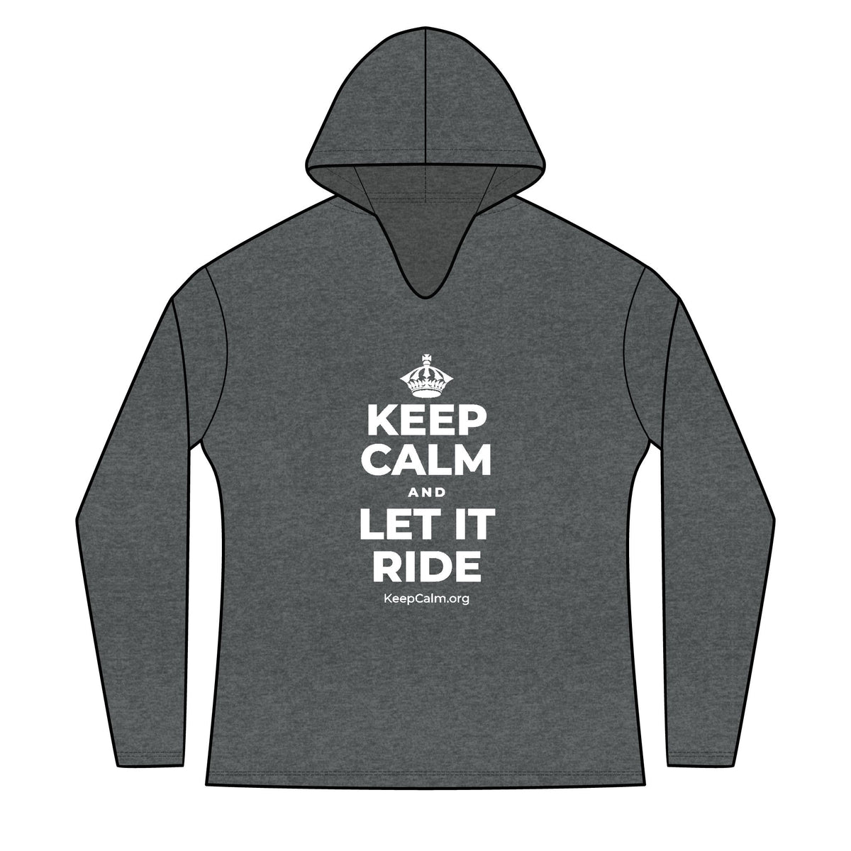 KEEP CALM AND LET IT RIDE Women's Long Sleeve Hoodie