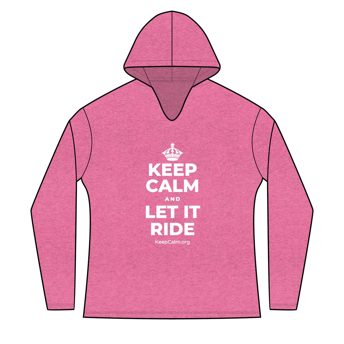 KEEP CALM AND LET IT RIDE Women's Long Sleeve Hoodie