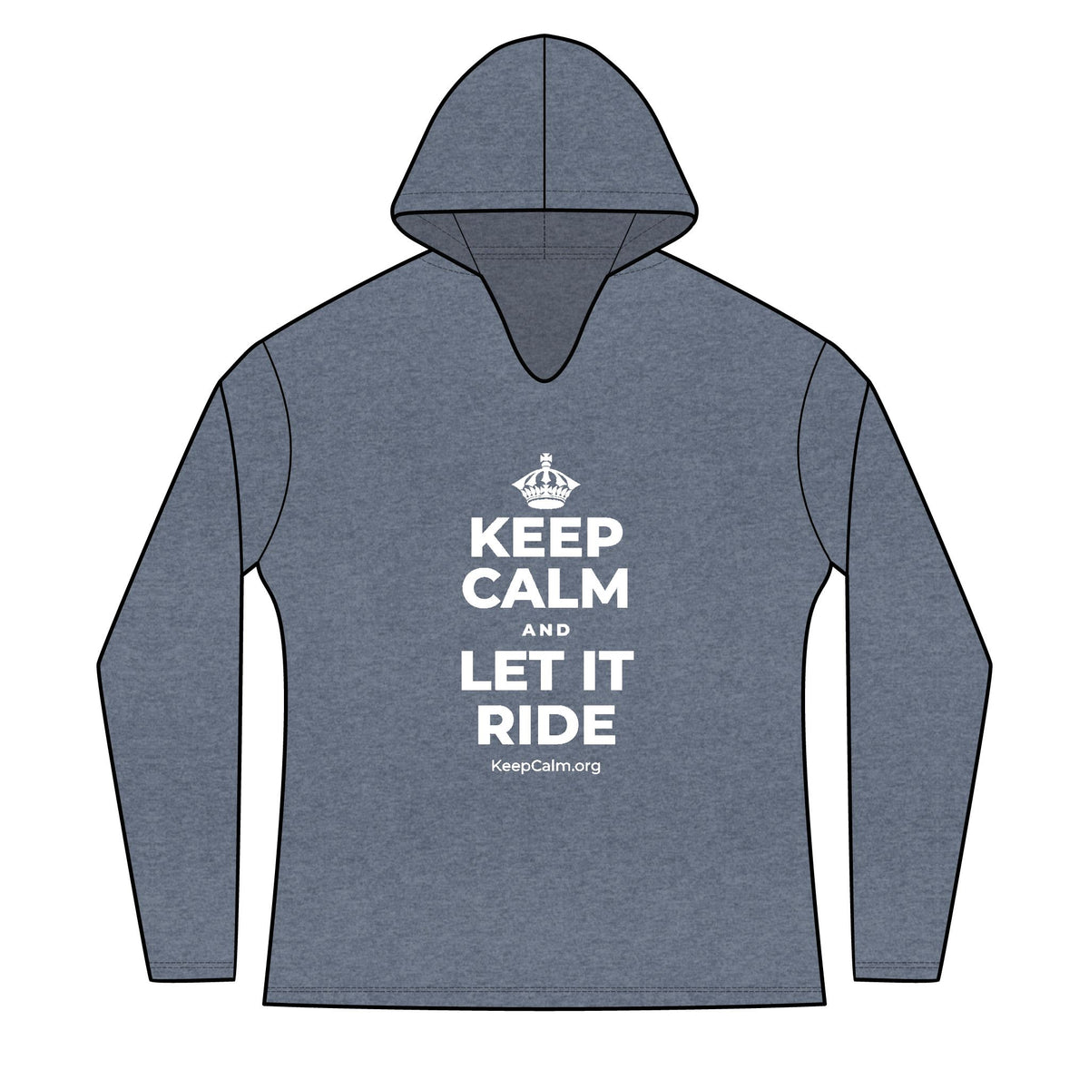 KEEP CALM AND LET IT RIDE Women's Long Sleeve Hoodie