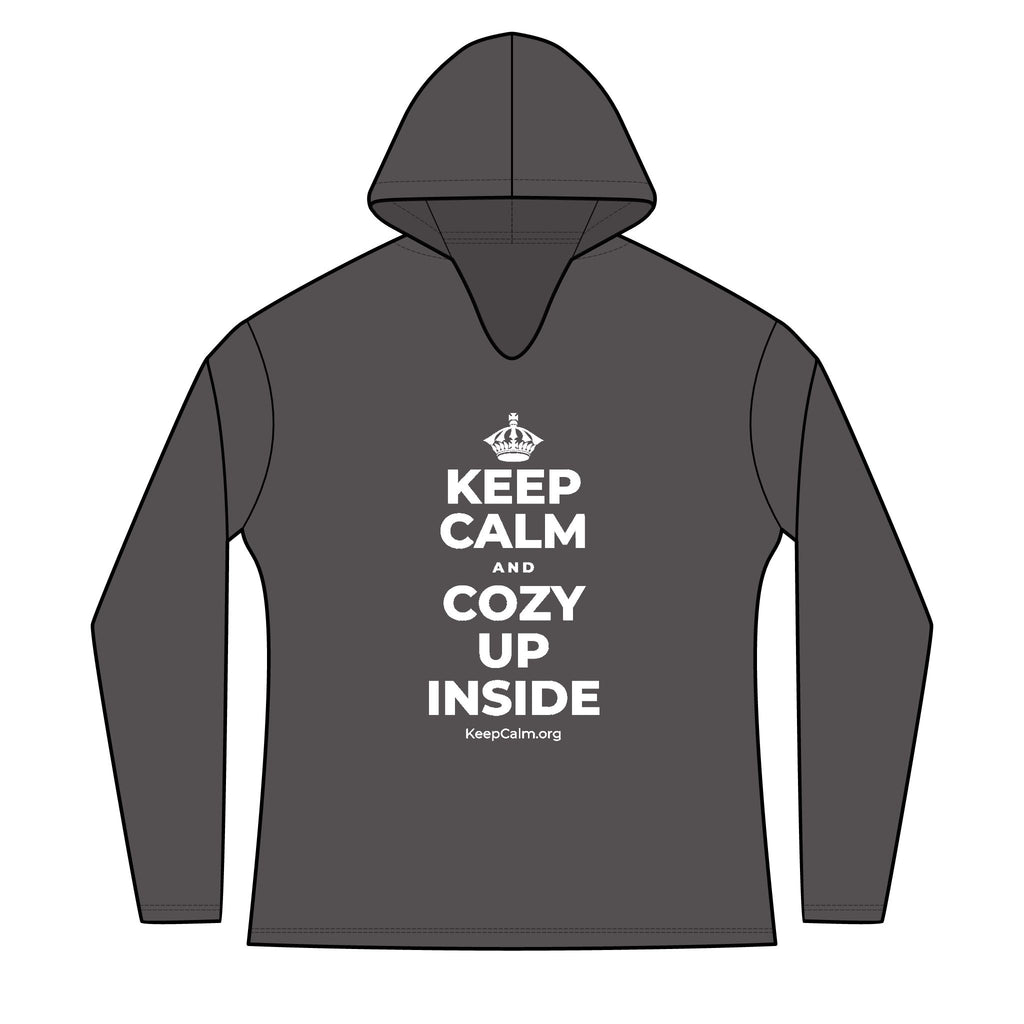 KEEP CALM AND COZY UP INSIDE Women's Long Sleeve Hoodie