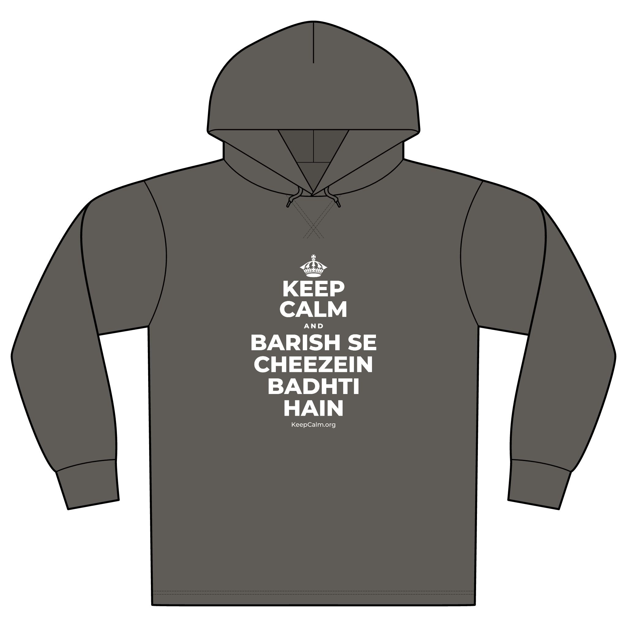 KEEP CALM AND BARISH SE CHEEZEIN BADHTI HAIN Organic Hoodie Tee