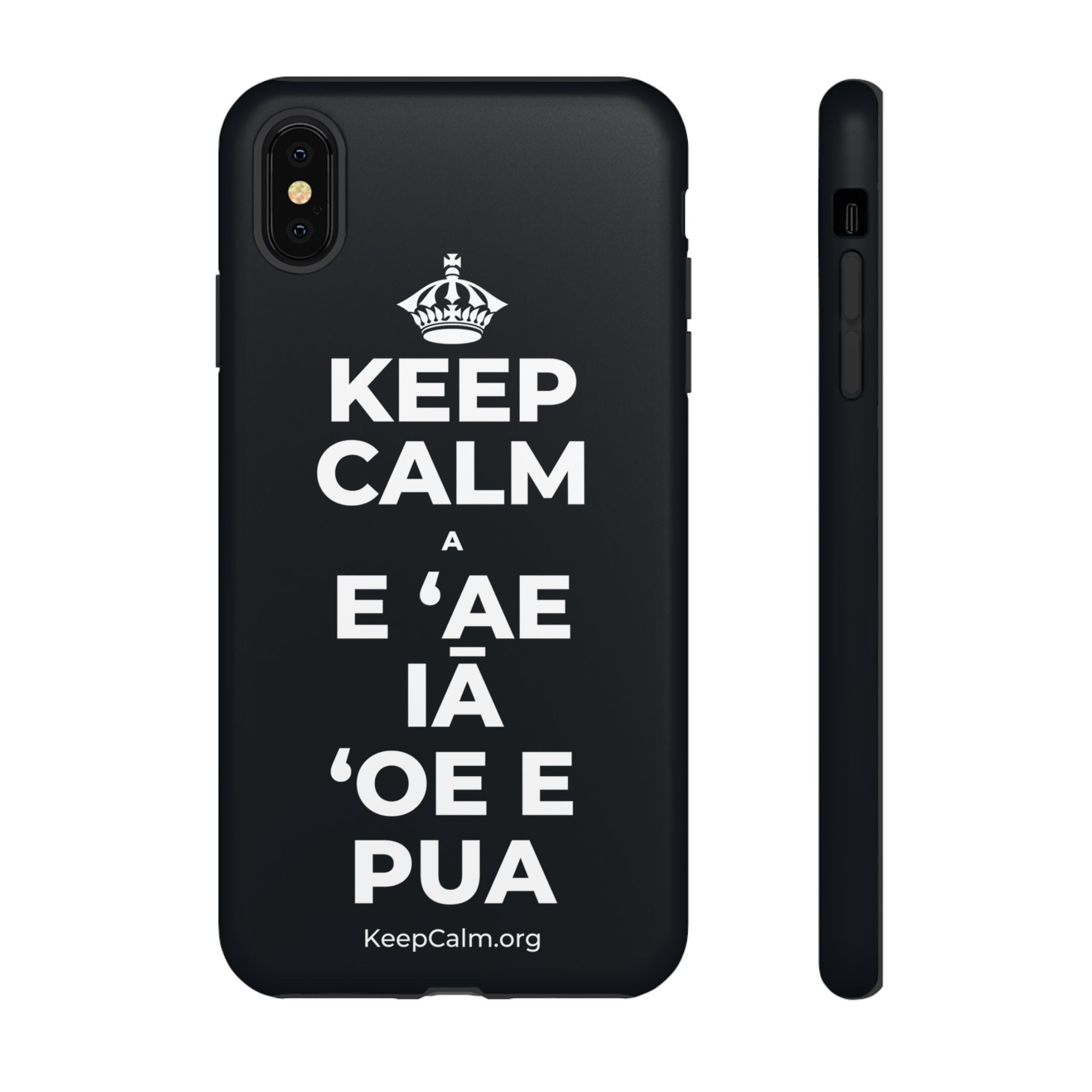 KEEP CALM A E ʻAE IĀ ʻOE E PUA Phone Case (Dark)