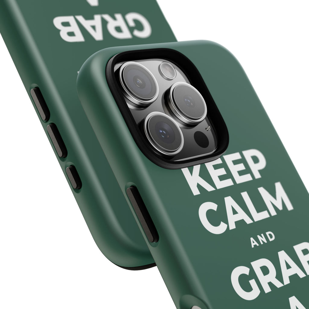 KEEP CALM AND GRAB A WARM DRINK Phone Case