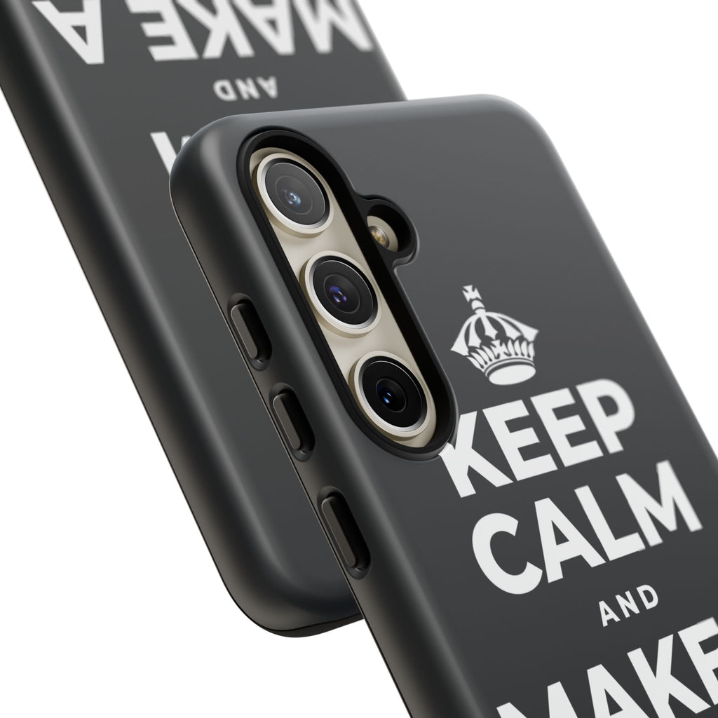 KEEP CALM AND MAKE A WARM MEMORY Phone Case (Dark)