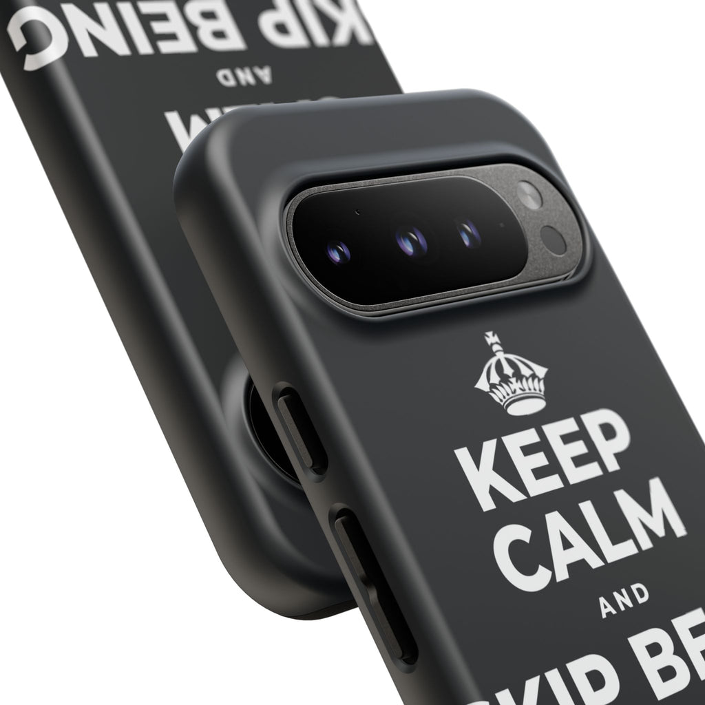 KEEP CALM AND SKIP BEING OKAY TODAY Phone Case (Dark)