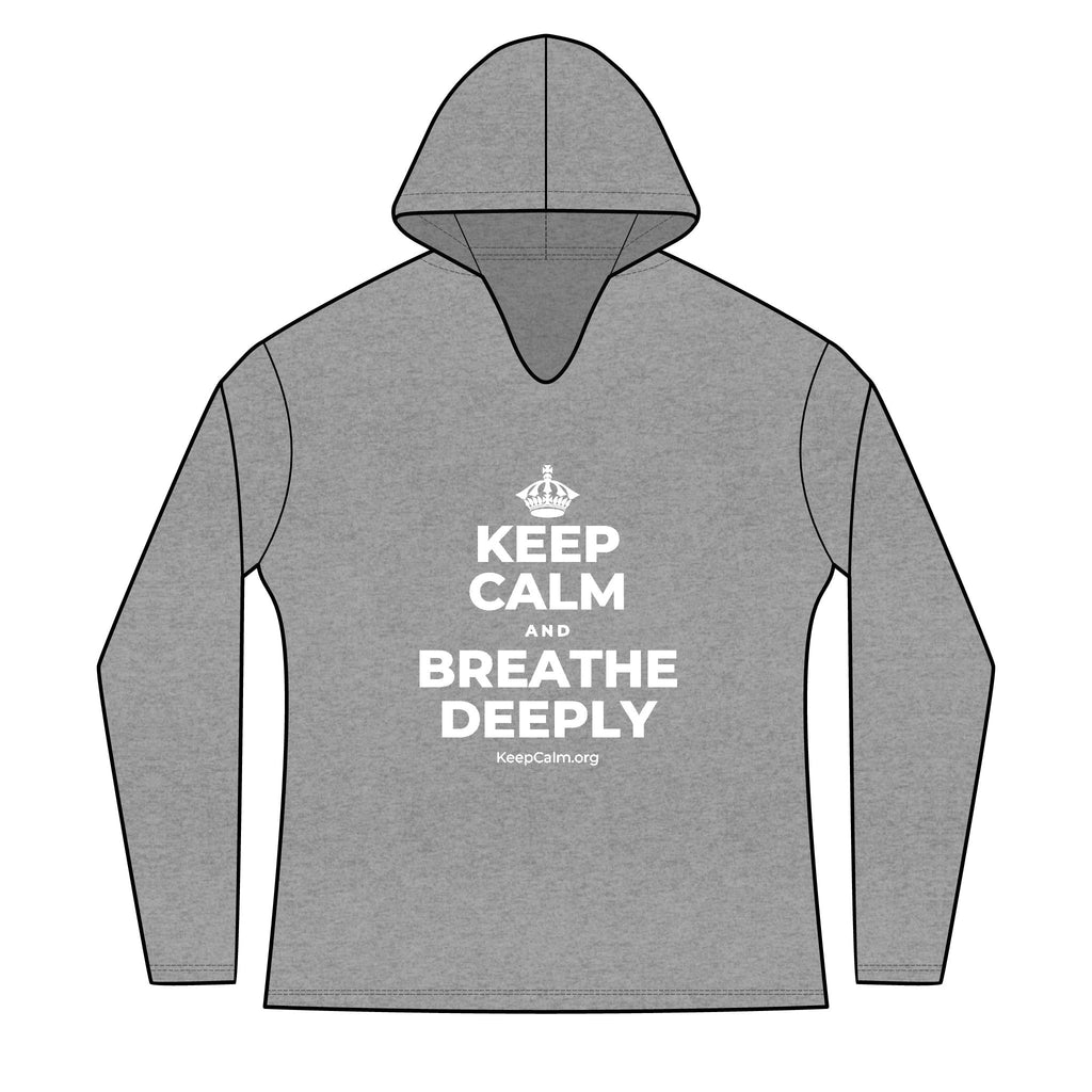 KEEP CALM AND BREATHE DEEPLY Women's Long Sleeve Hoodie