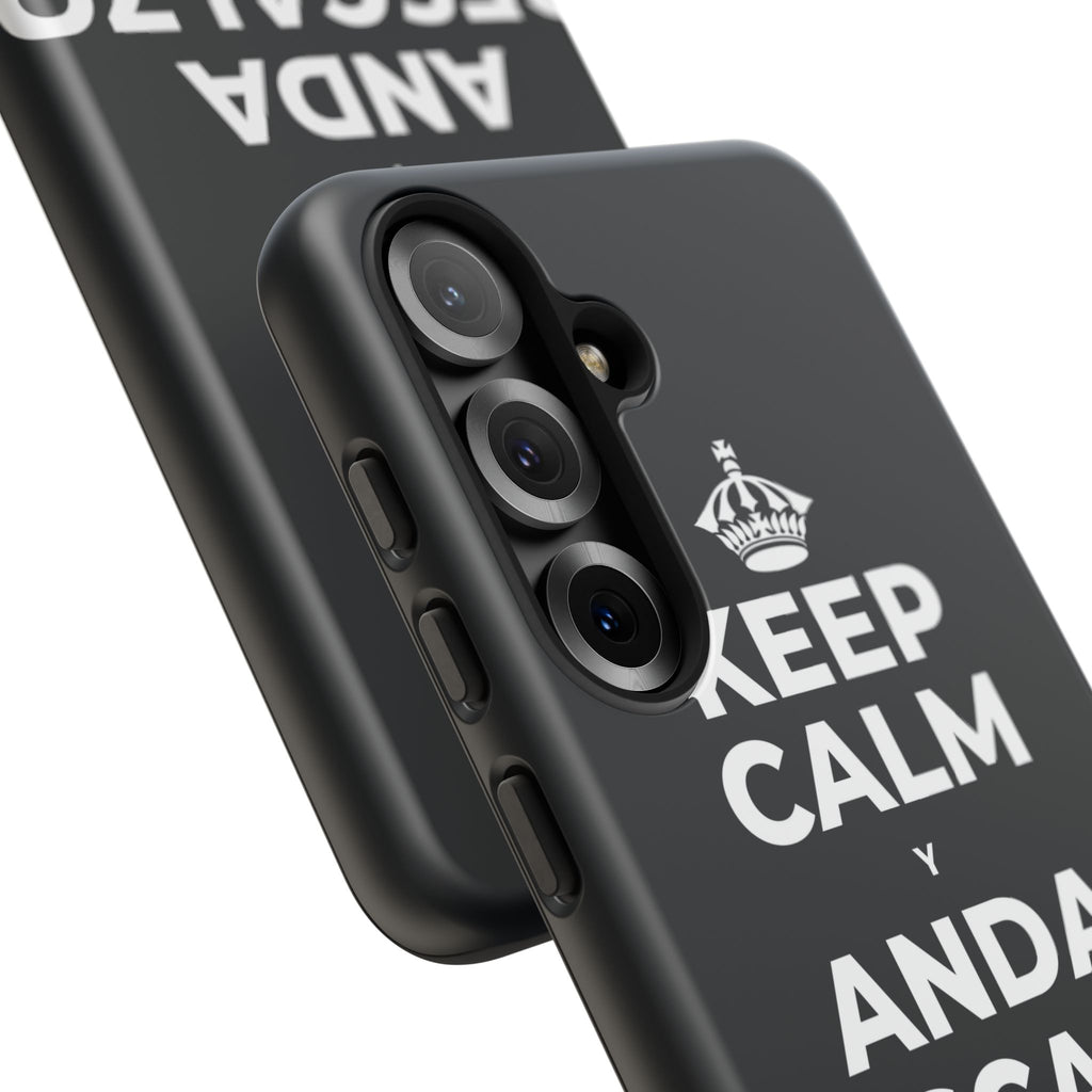 KEEP CALM Y ANDA DESCALZO EN EL PASTO Phone Case (Dark)