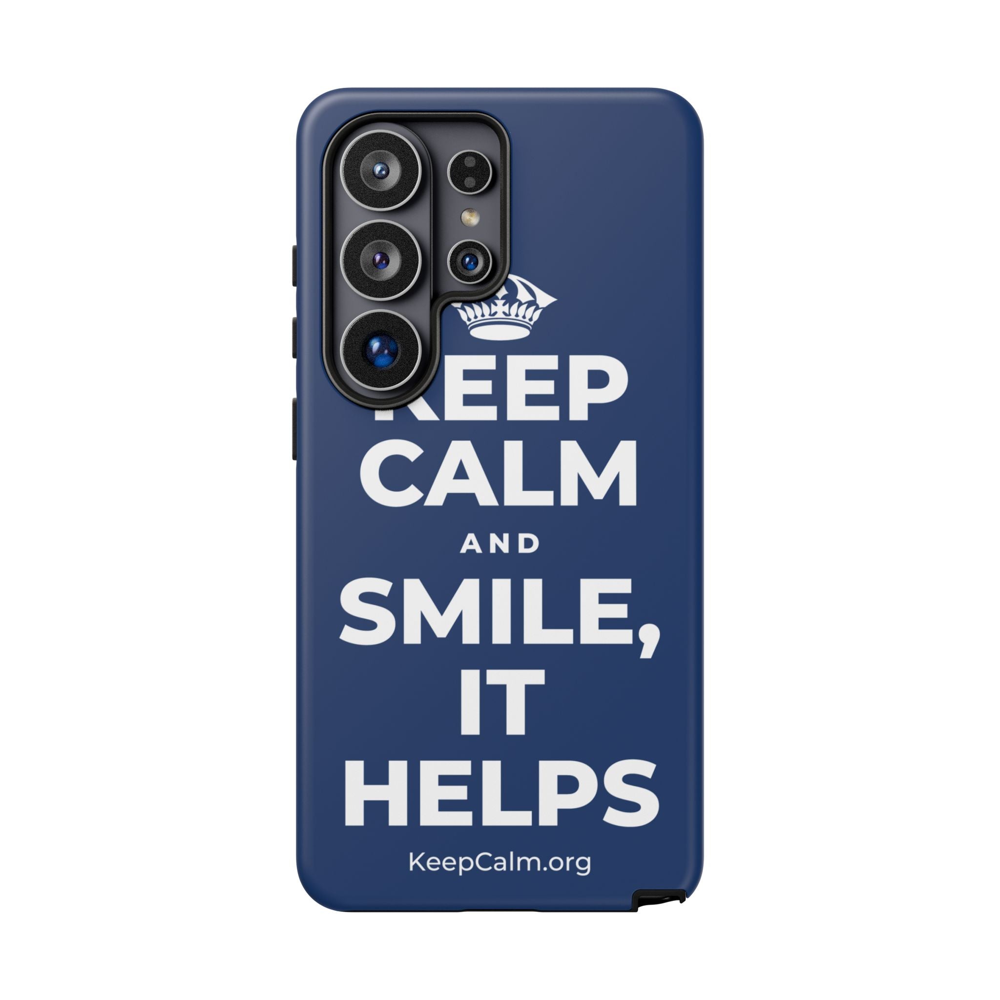 KEEP CALM AND SMILE, IT HELPS Phone Case