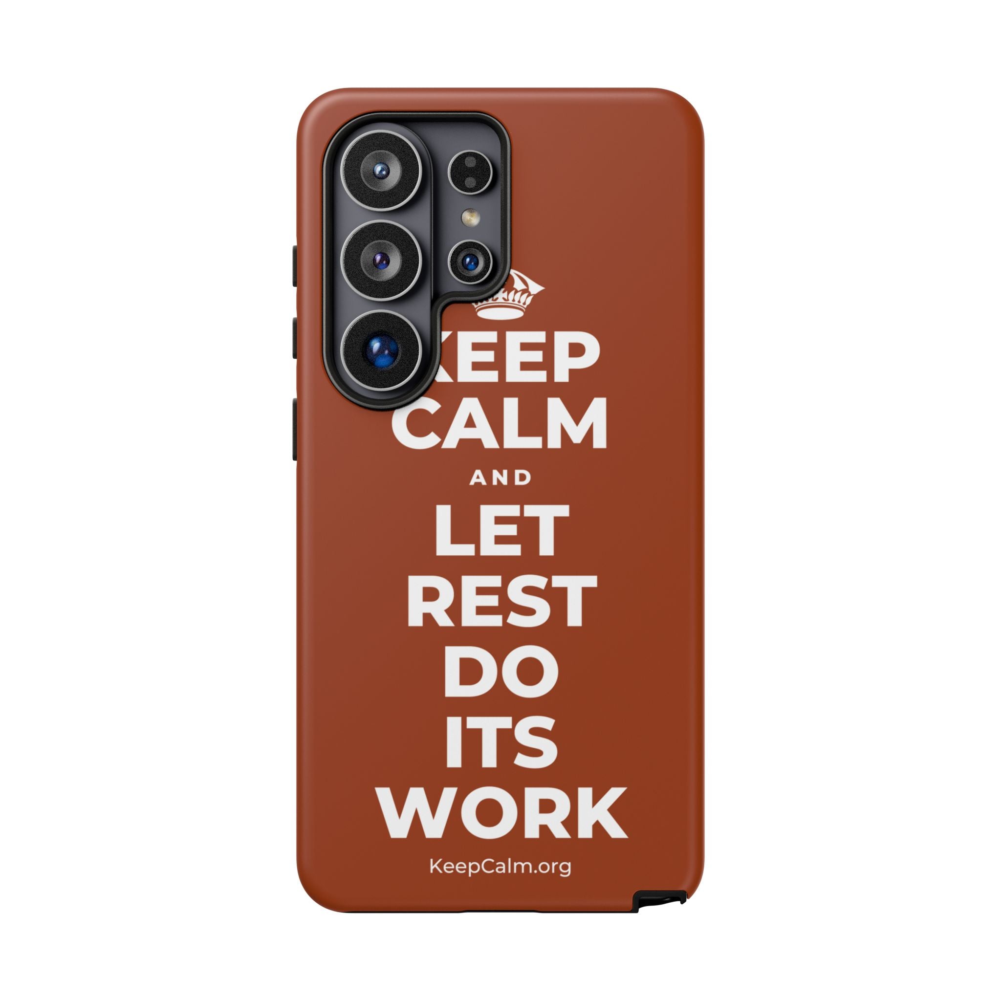 KEEP CALM AND LET REST DO ITS WORK Phone Case
