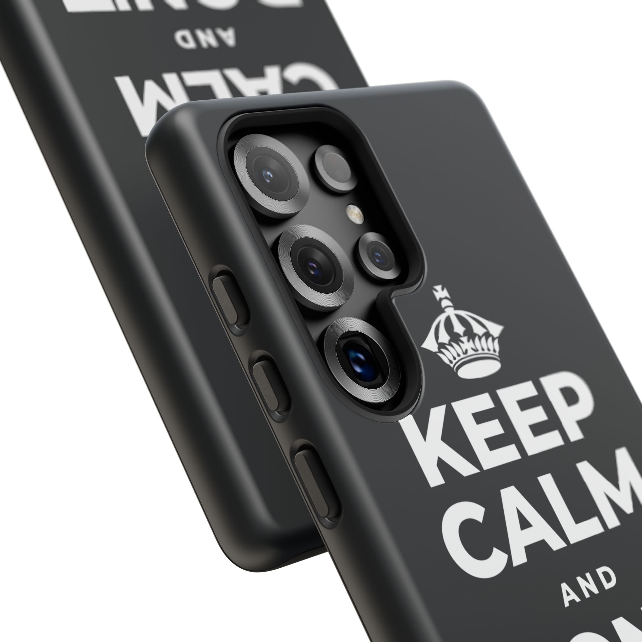 KEEP CALM AND DON'T LET GO Phone Case (Dark)