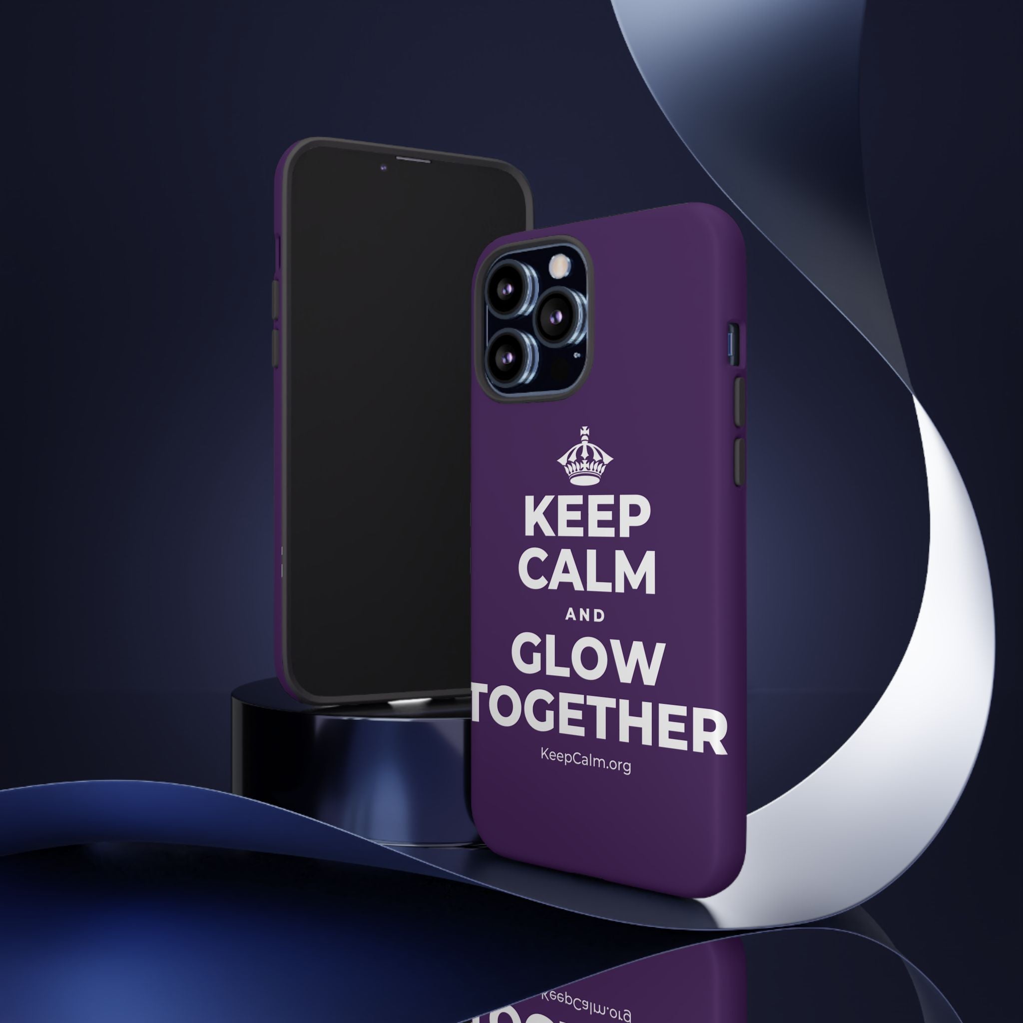KEEP CALM AND GLOW TOGETHER Phone Case