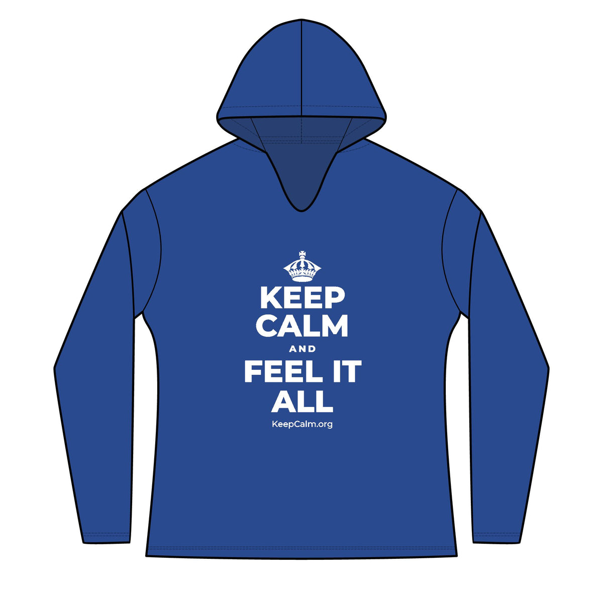 KEEP CALM AND FEEL IT ALL Women's Long Sleeve Hoodie
