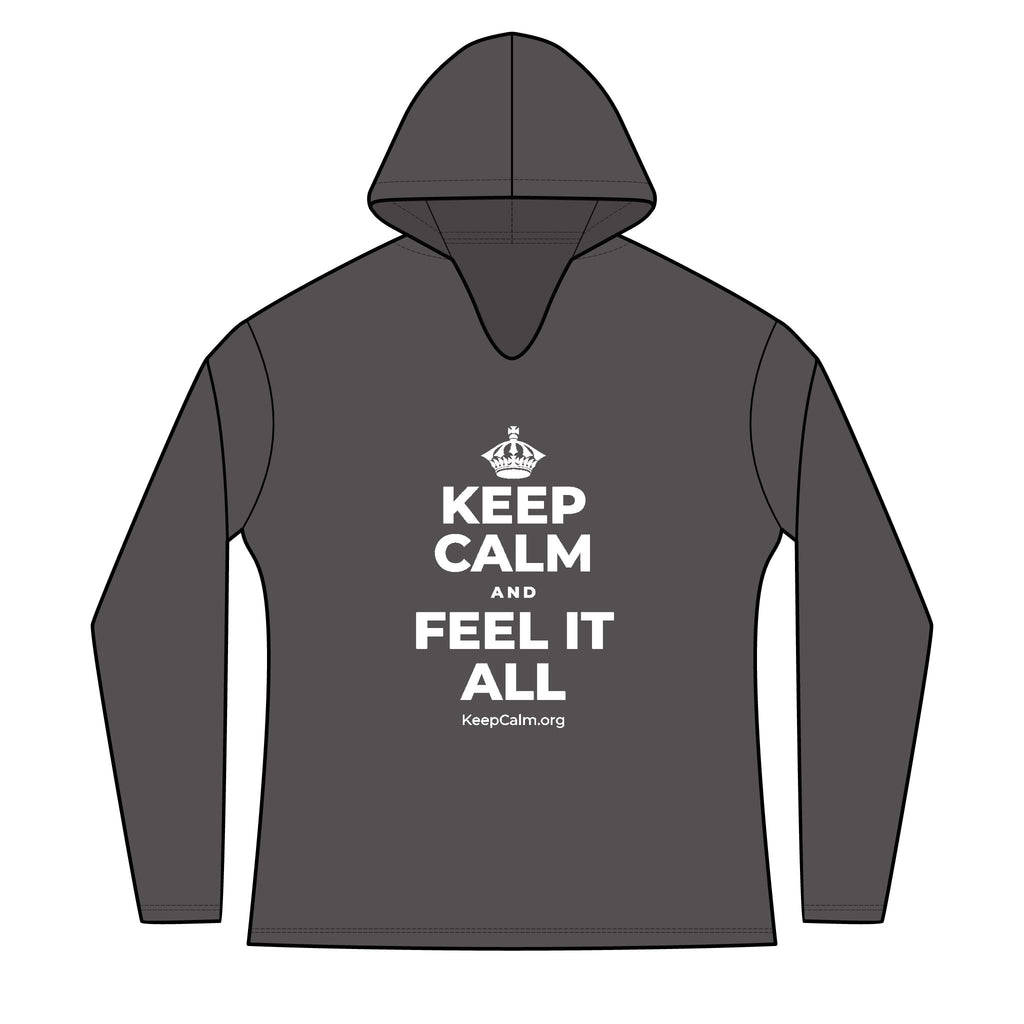 KEEP CALM AND FEEL IT ALL Women's Long Sleeve Hoodie