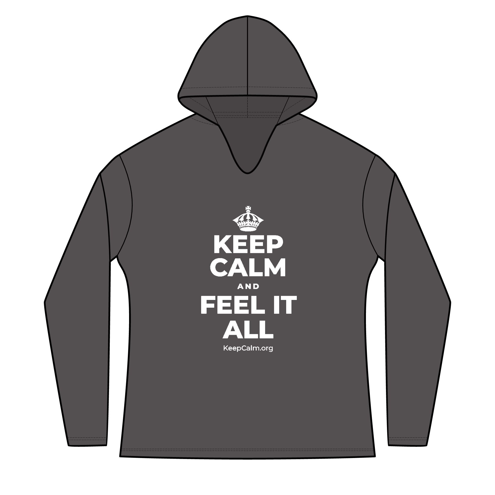 KEEP CALM AND FEEL IT ALL Women's Long Sleeve Hoodie