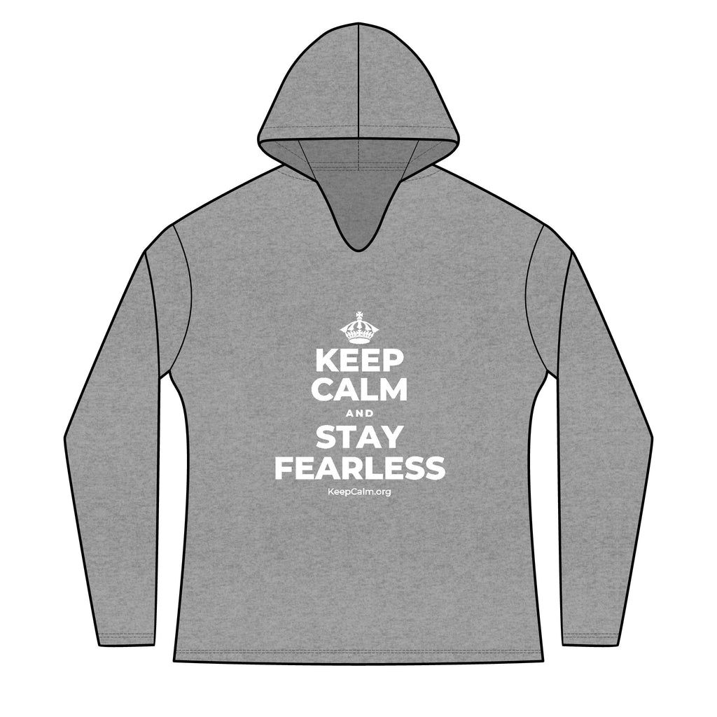 KEEP CALM AND STAY FEARLESS Women's Long Sleeve Hoodie