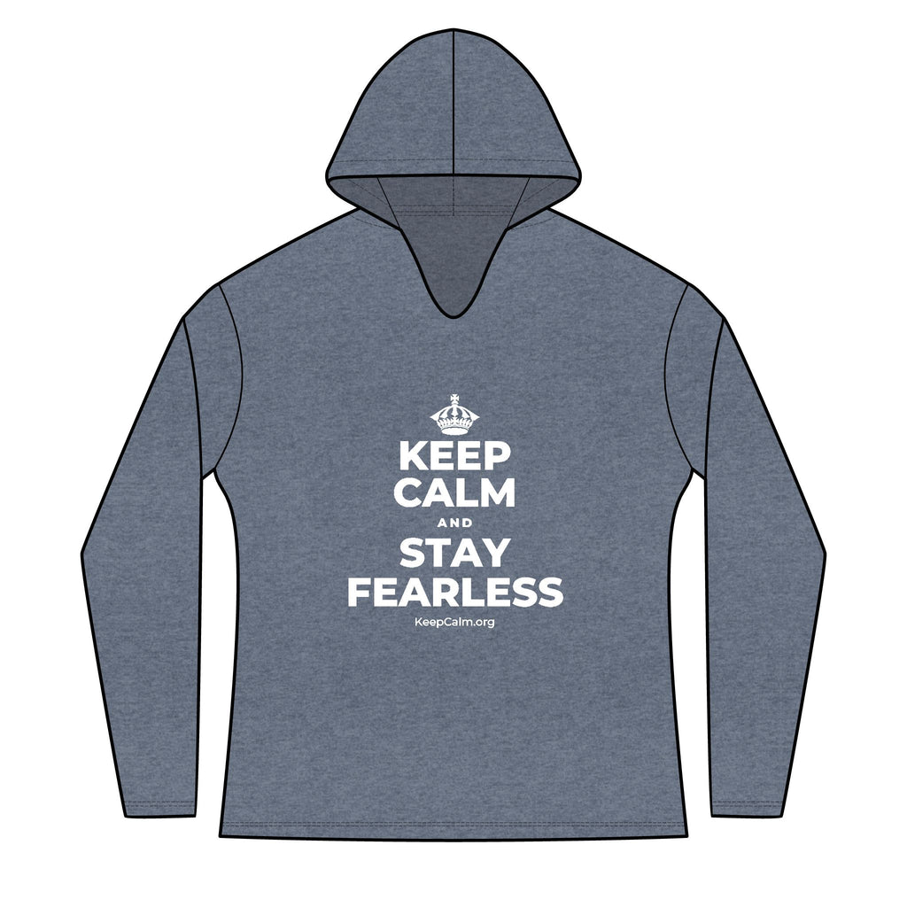 KEEP CALM AND STAY FEARLESS Women's Long Sleeve Hoodie