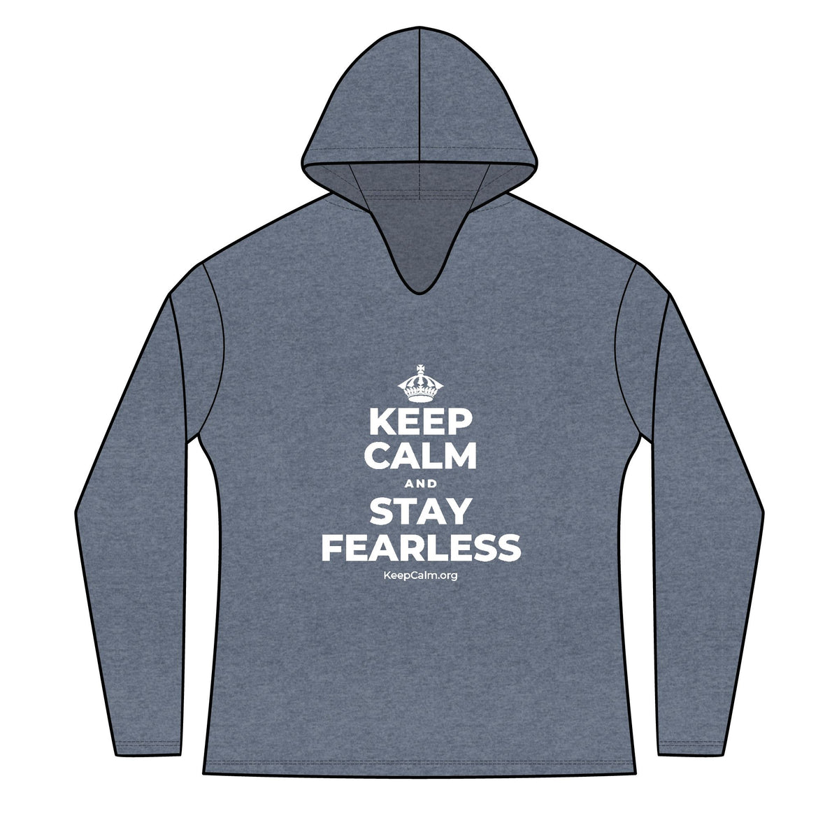 KEEP CALM AND STAY FEARLESS Women's Long Sleeve Hoodie