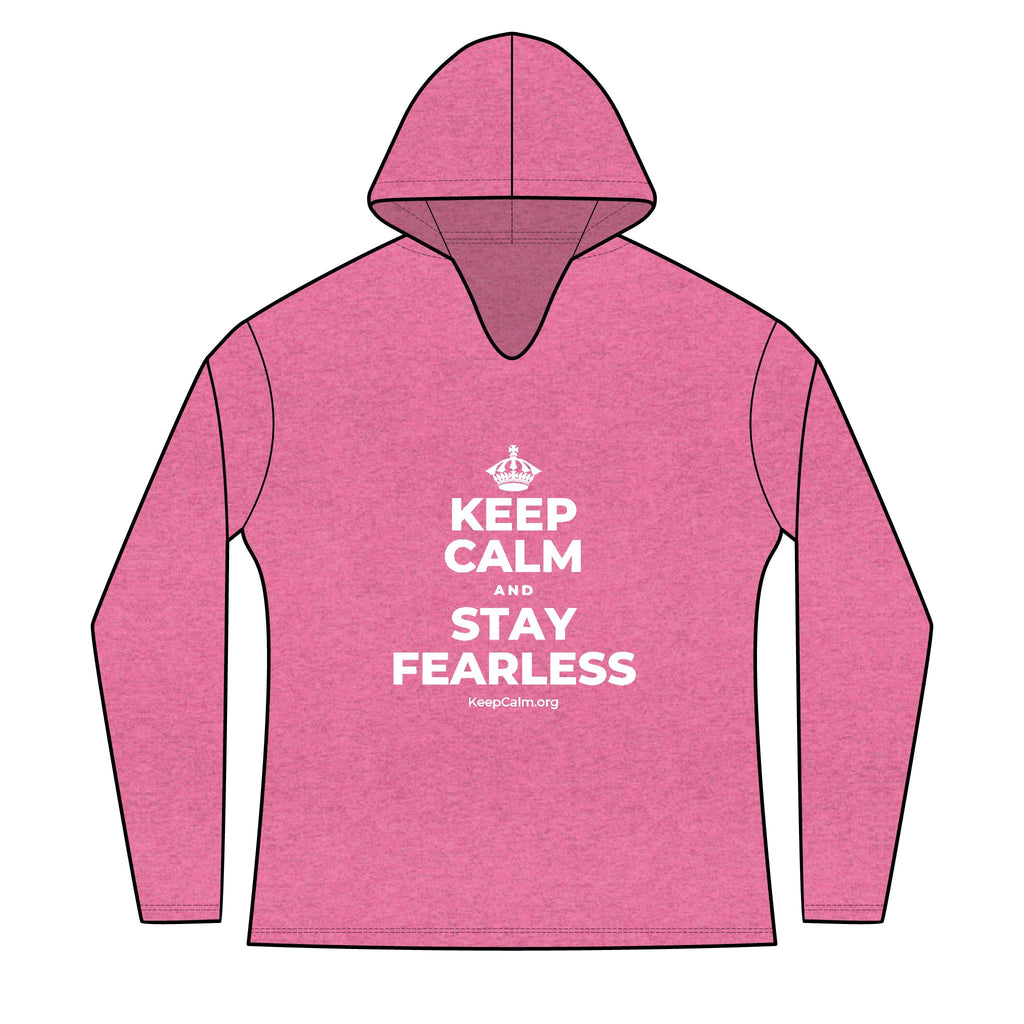 KEEP CALM AND STAY FEARLESS Women's Long Sleeve Hoodie