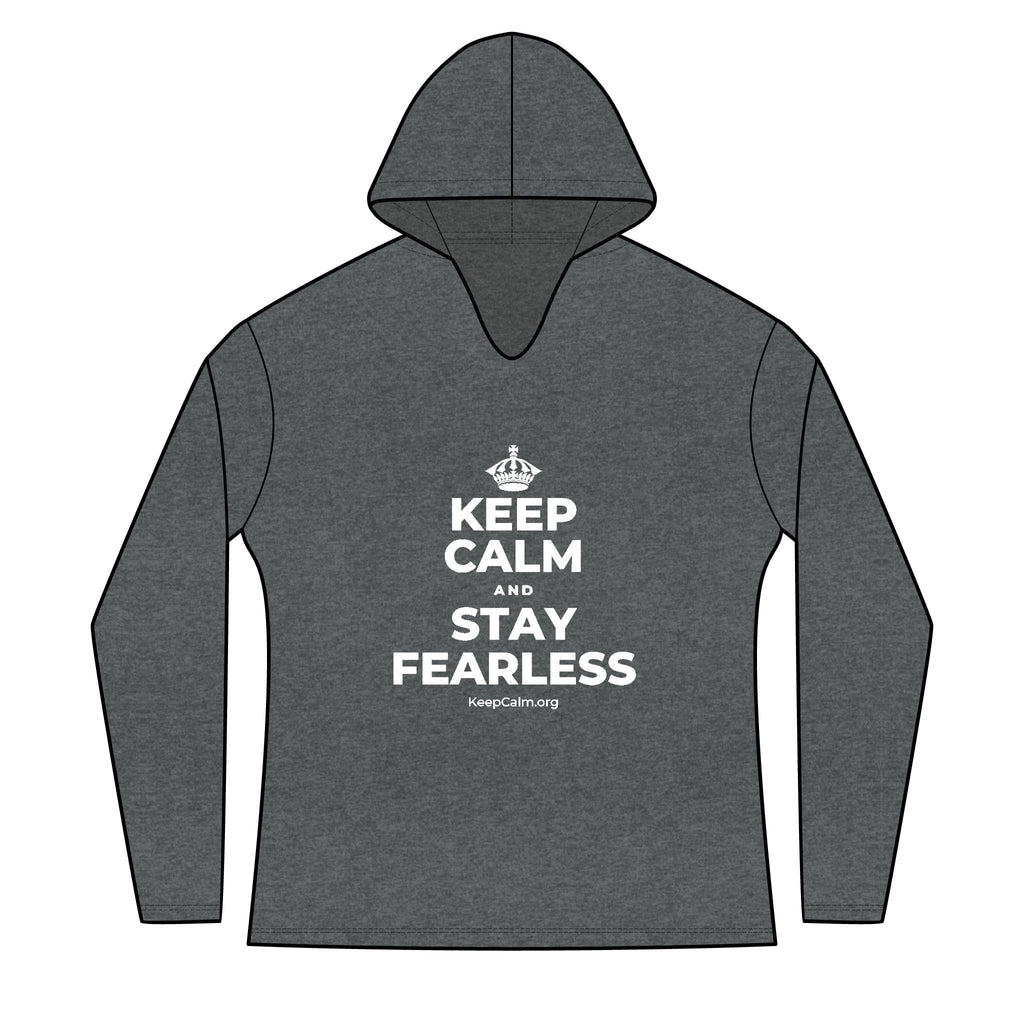 KEEP CALM AND STAY FEARLESS Women's Long Sleeve Hoodie