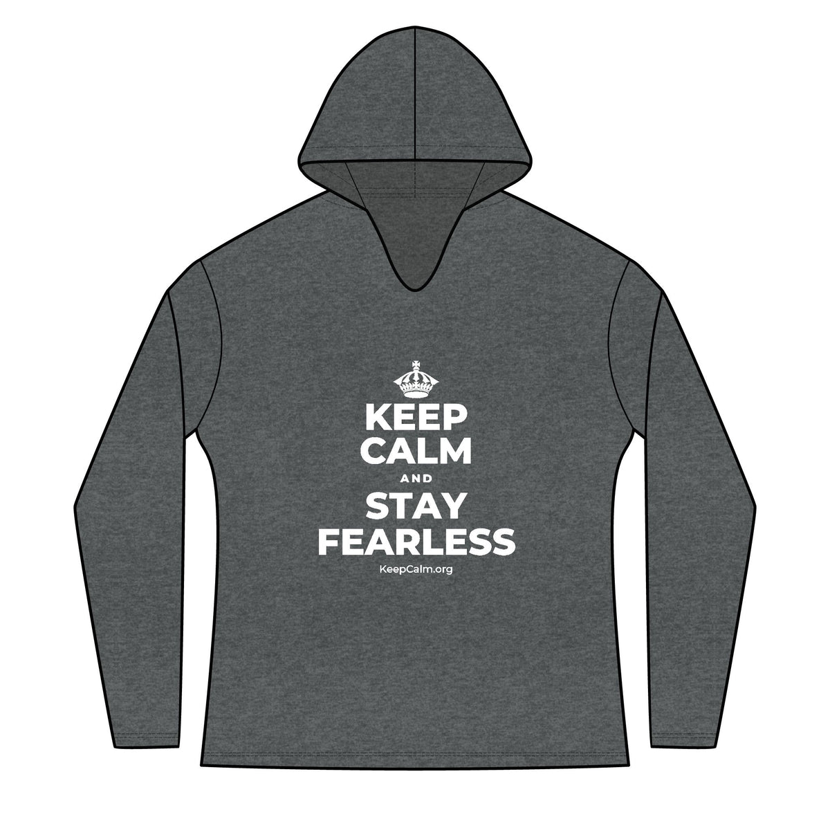 KEEP CALM AND STAY FEARLESS Women's Long Sleeve Hoodie