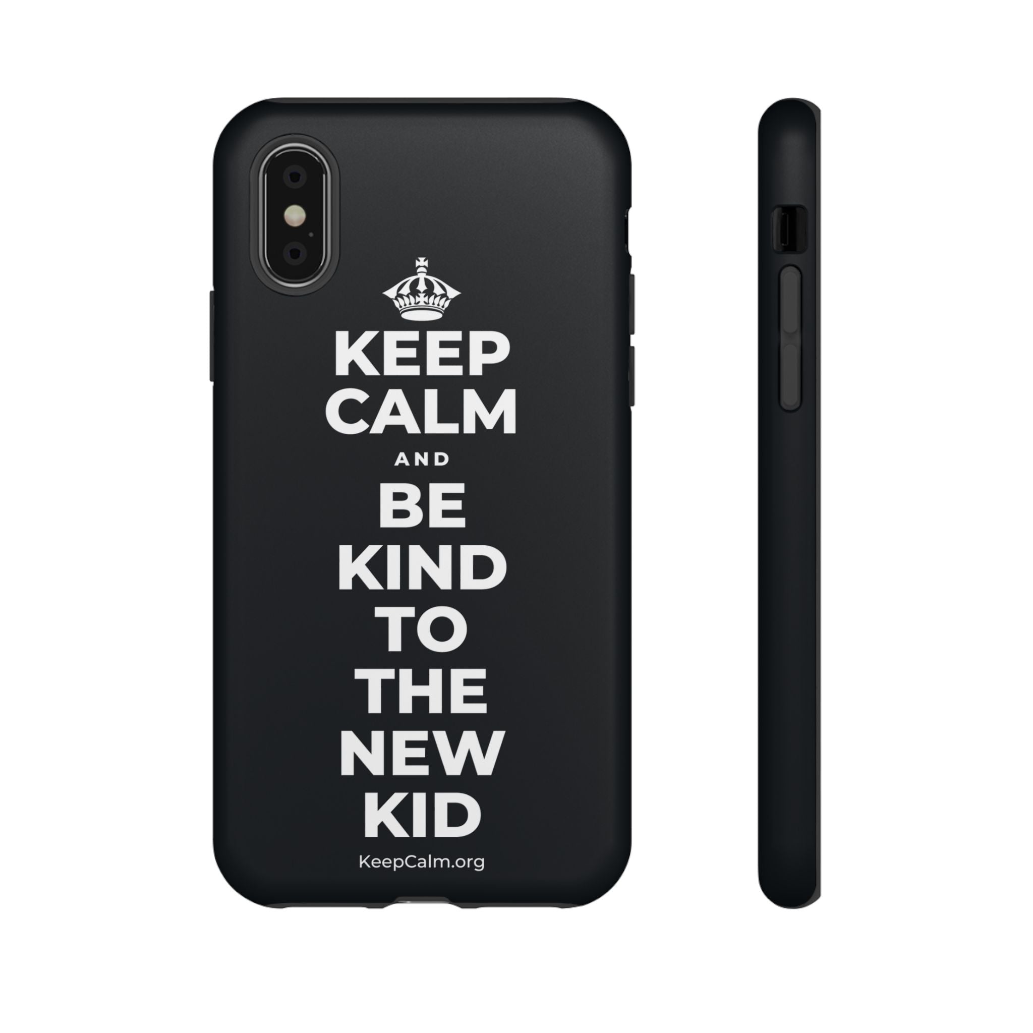 KEEP CALM AND BE KIND TO THE NEW KID Phone Case (Dark)