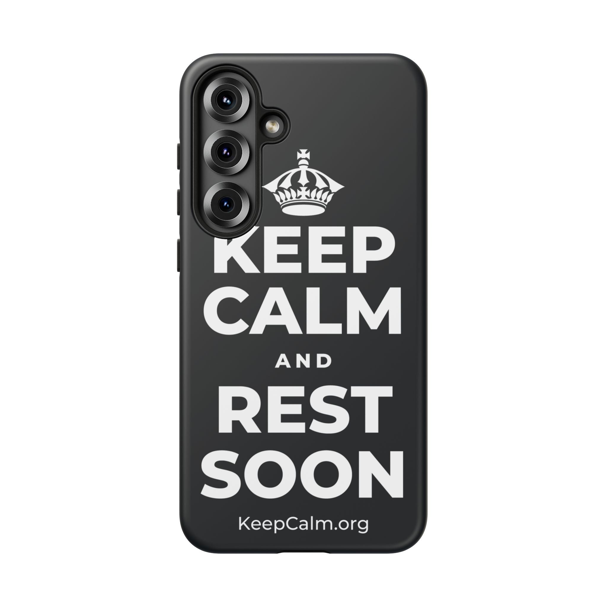 KEEP CALM AND REST SOON Phone Case (Dark)