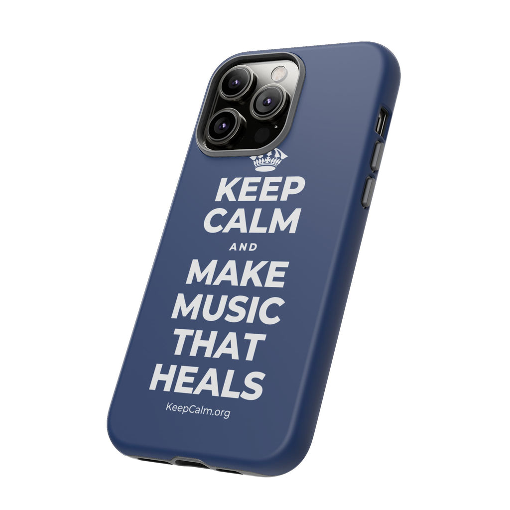 KEEP CALM AND MAKE MUSIC THAT HEALS Phone Case