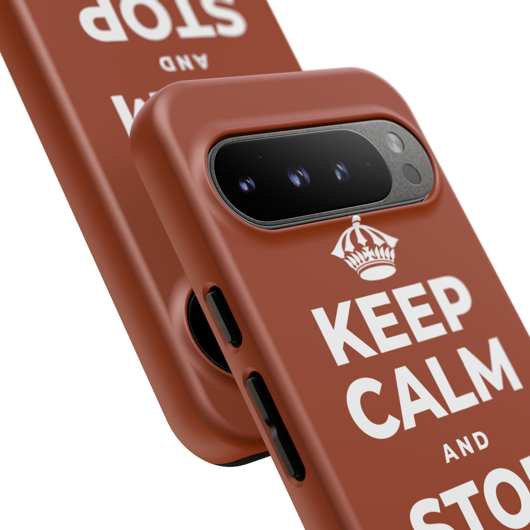 KEEP CALM AND STOP FORCING IT Phone Case