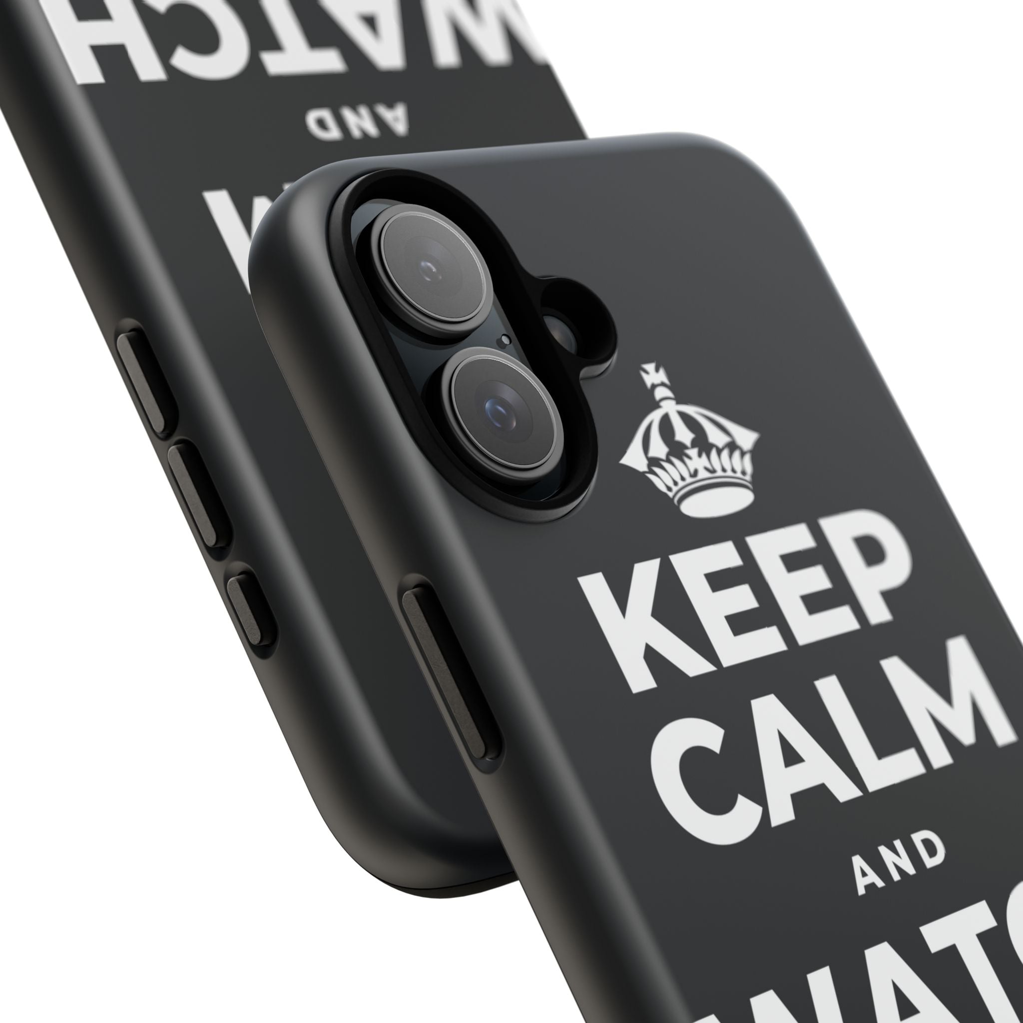 KEEP CALM AND WATCH THE CLOUDS Phone Case (Dark)