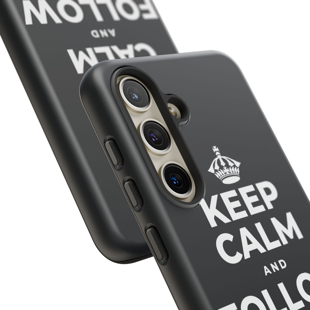 KEEP CALM AND FOLLOW YOUR HEART Phone Case (Dark)