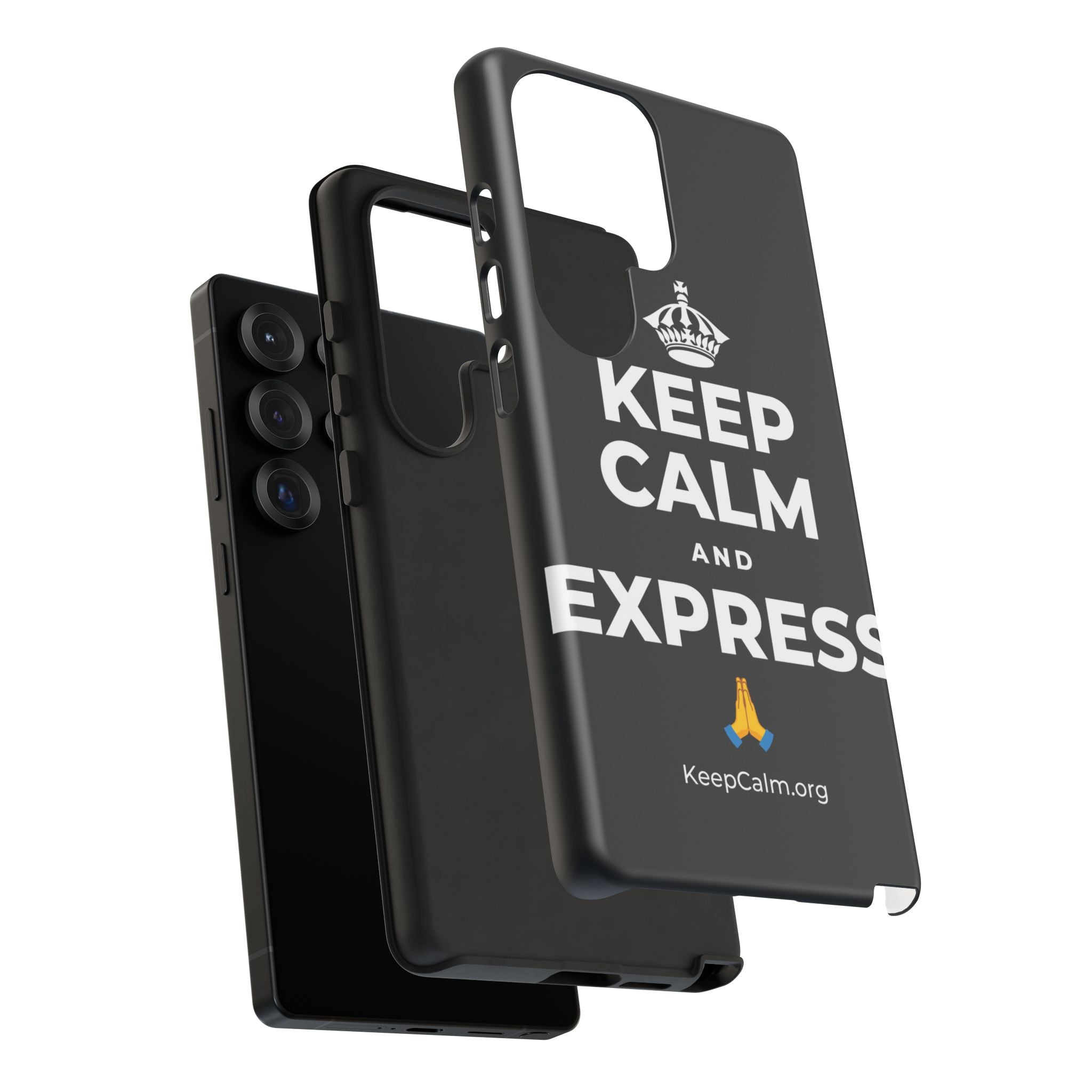 KEEP CALM AND EXPRESS 🙏 Phone Case (Dark)