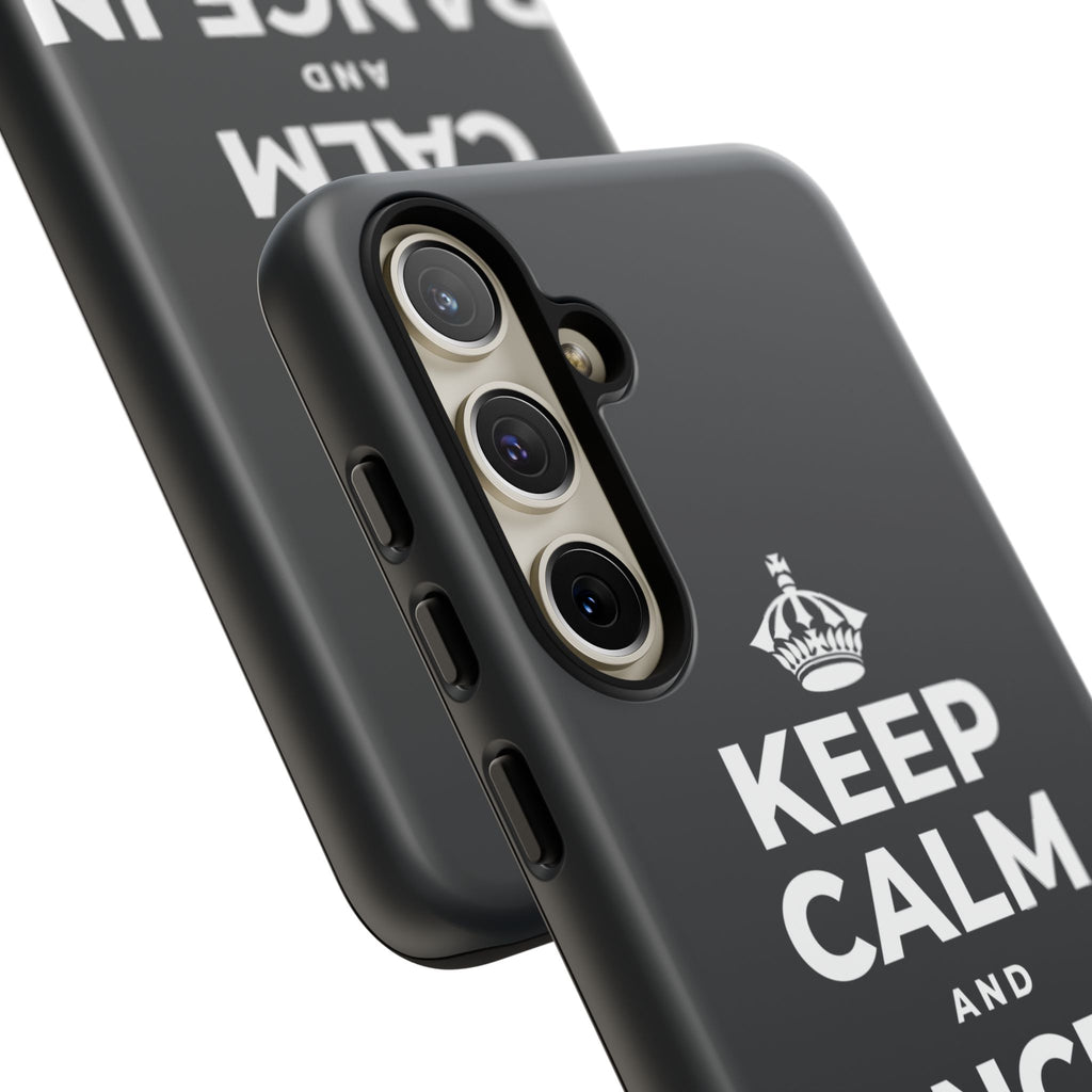 KEEP CALM AND DANCE IN THE SAND Phone Case (Dark)