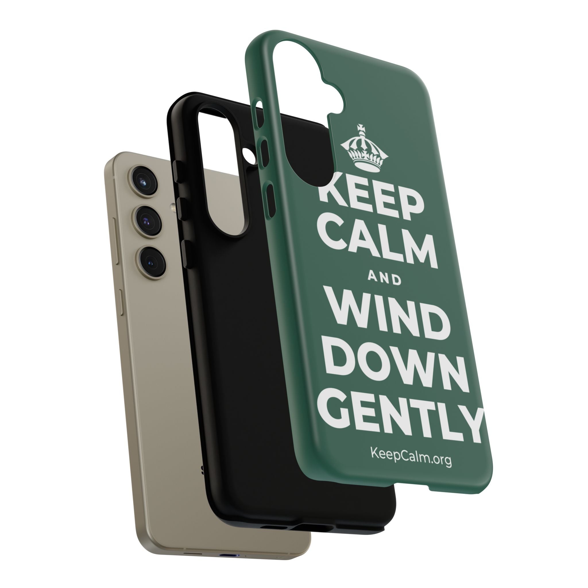 KEEP CALM AND WIND DOWN GENTLY Phone Case