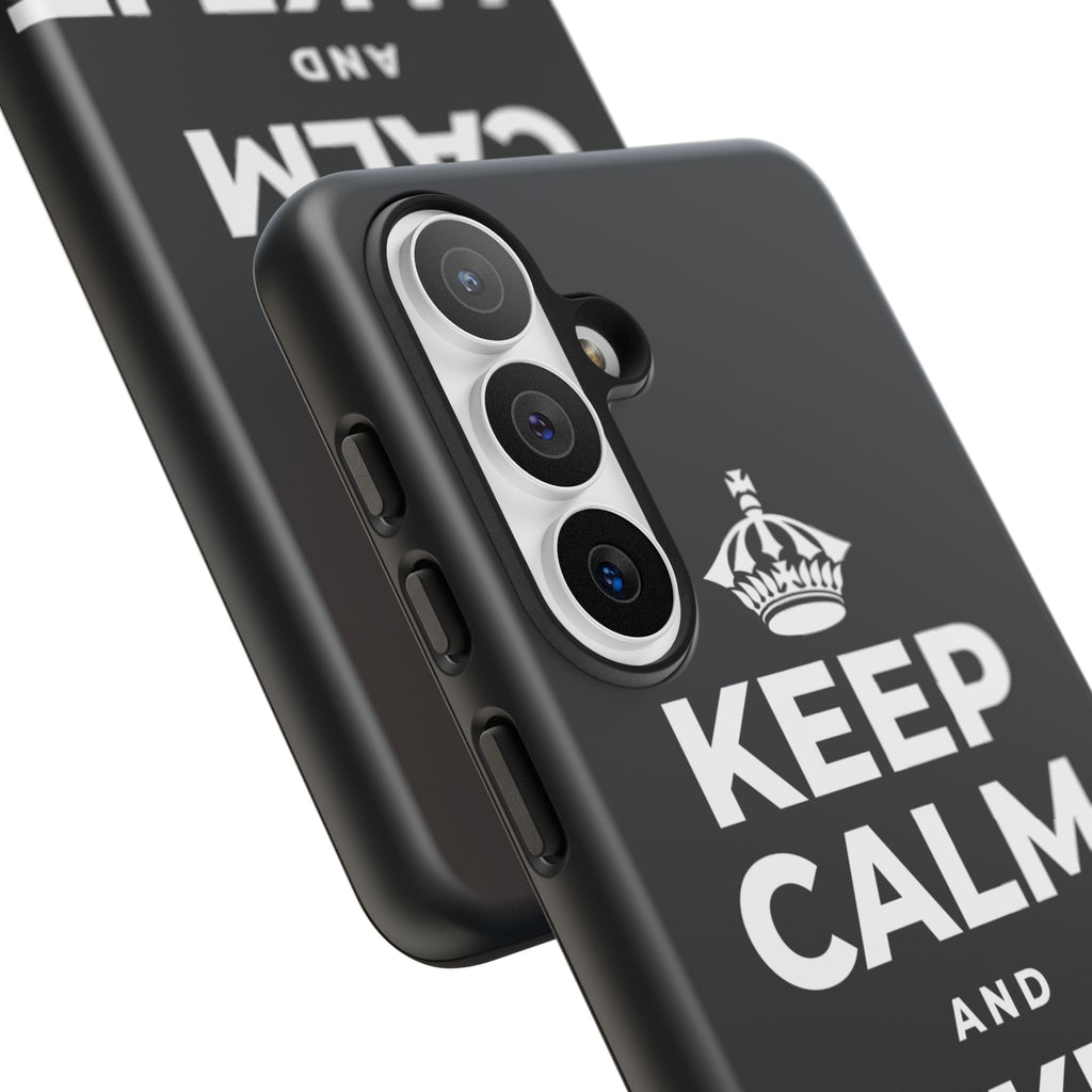 KEEP CALM AND MAKE IT HAPPEN Phone Case (Dark)