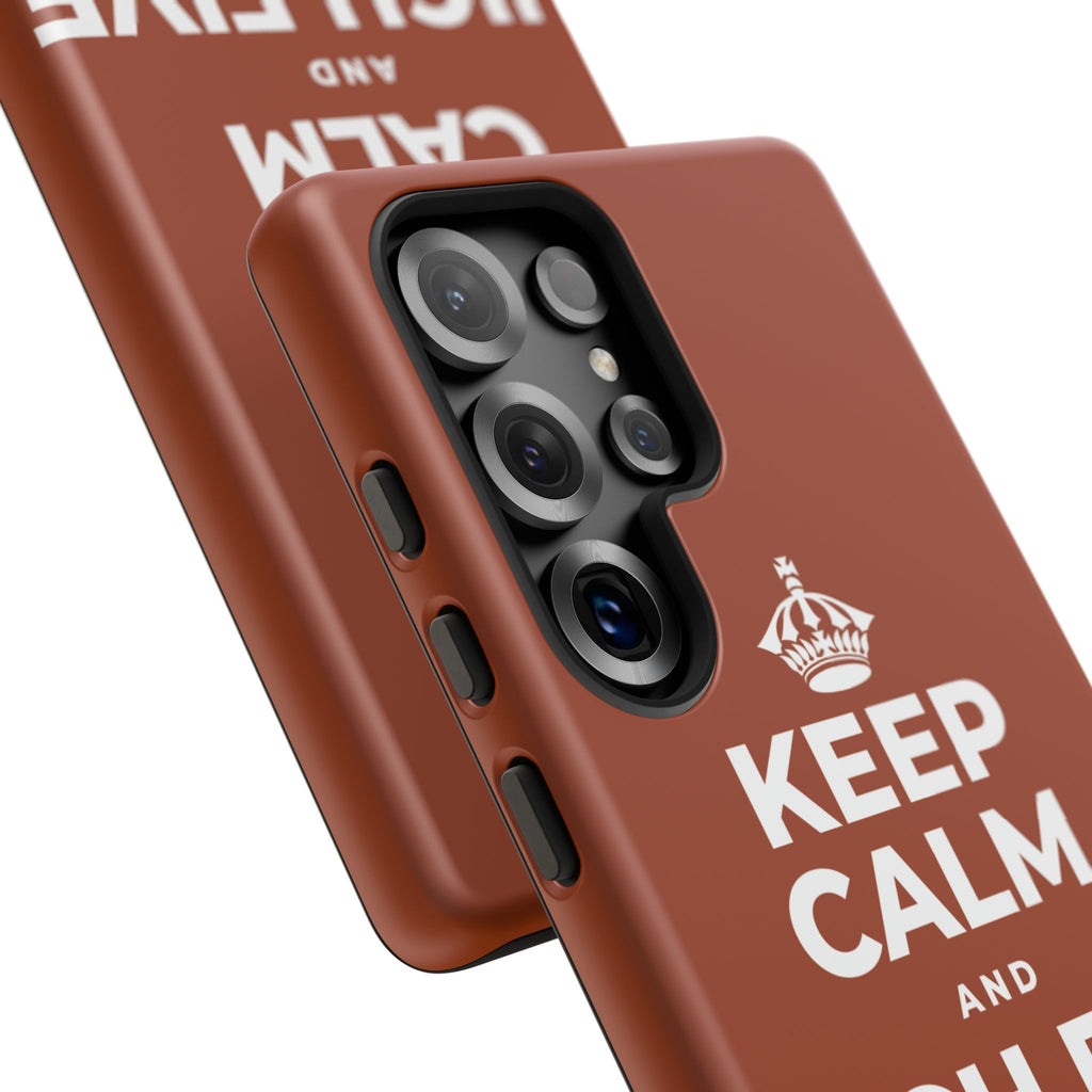KEEP CALM AND HIGH FIVE YOURSELF Phone Case