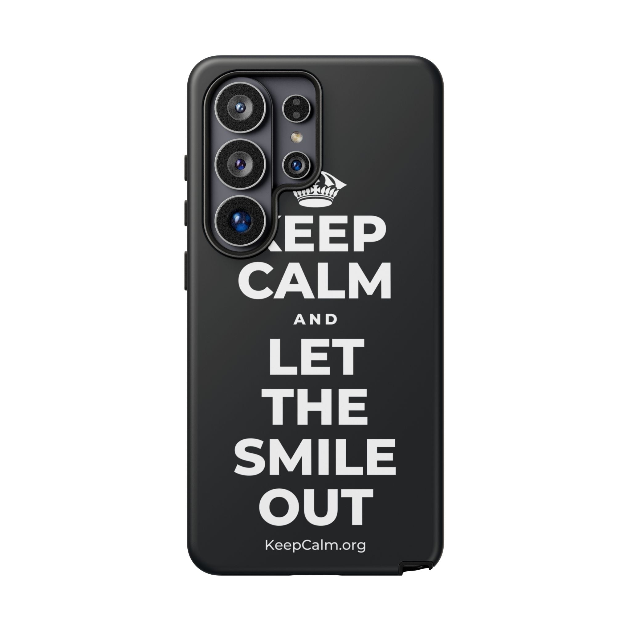 KEEP CALM AND LET THE SMILE OUT Phone Case (Dark)
