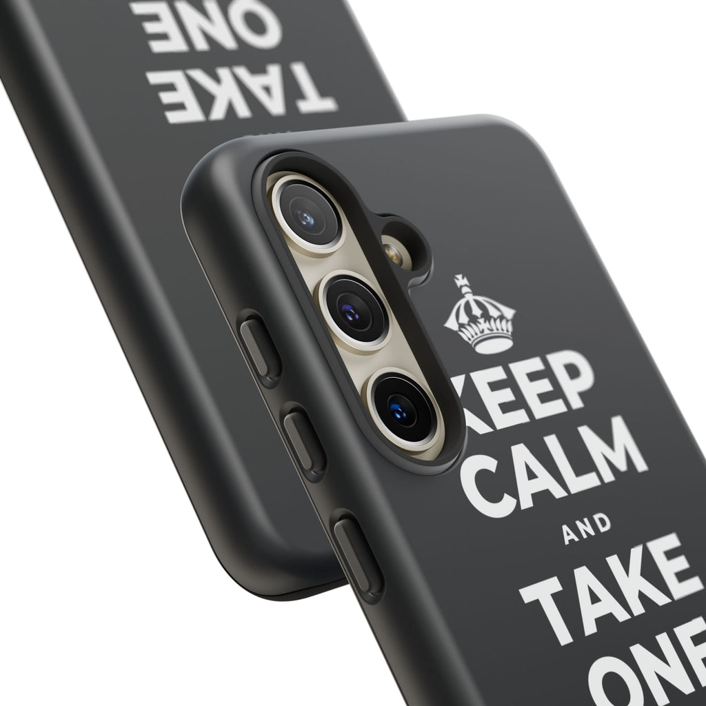 KEEP CALM AND TAKE ONE BREATH AT A TIME Phone Case (Dark)