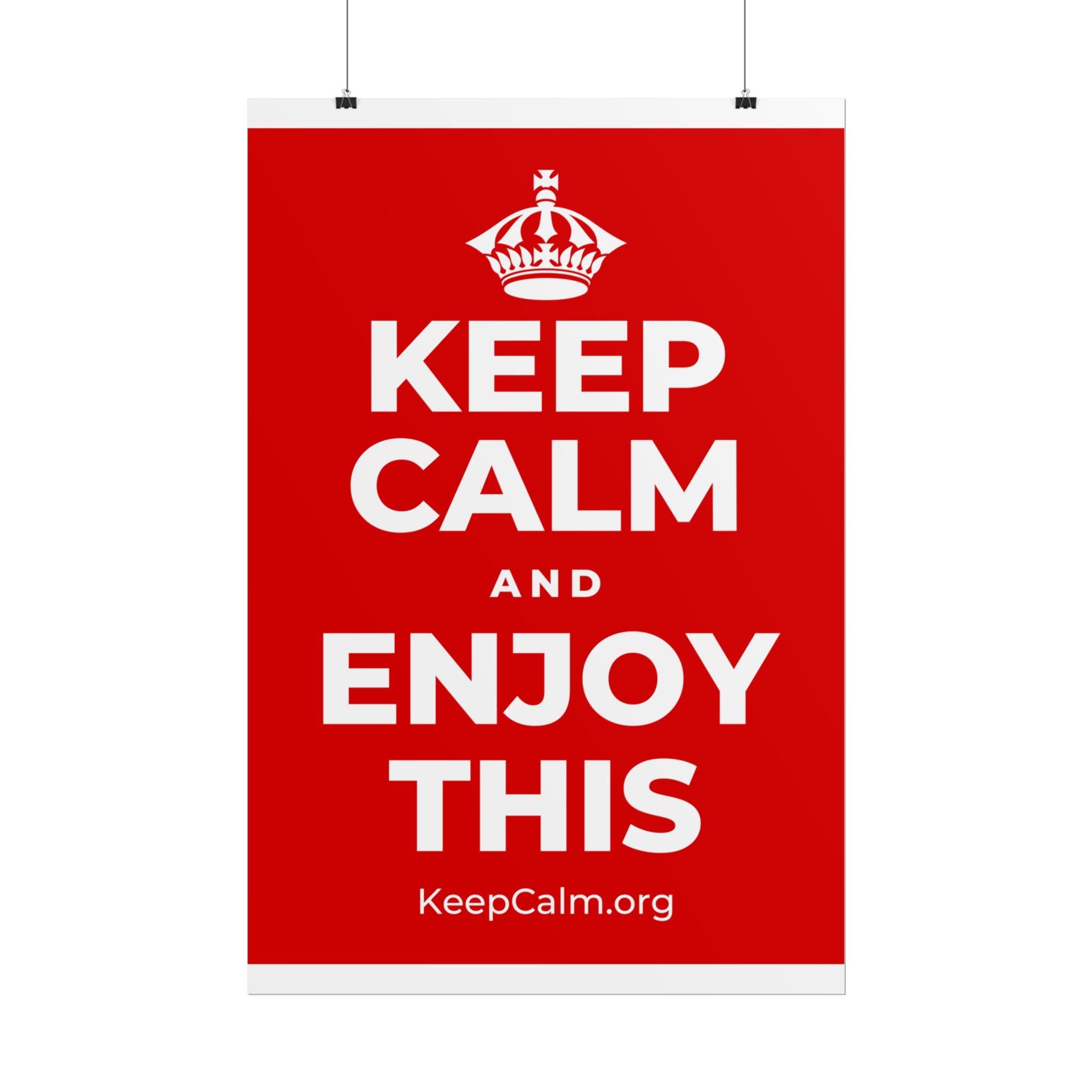 KEEP CALM AND ENJOY THIS Poster