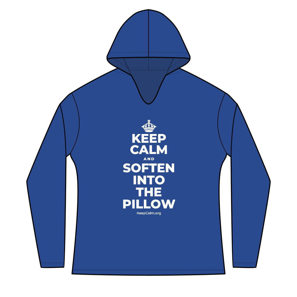 KEEP CALM AND SOFTEN INTO THE PILLOW Women's Long Sleeve Hoodie