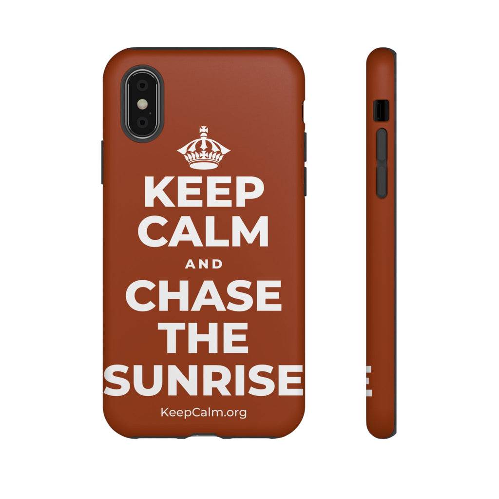 KEEP CALM AND CHASE THE SUNRISE Phone Case