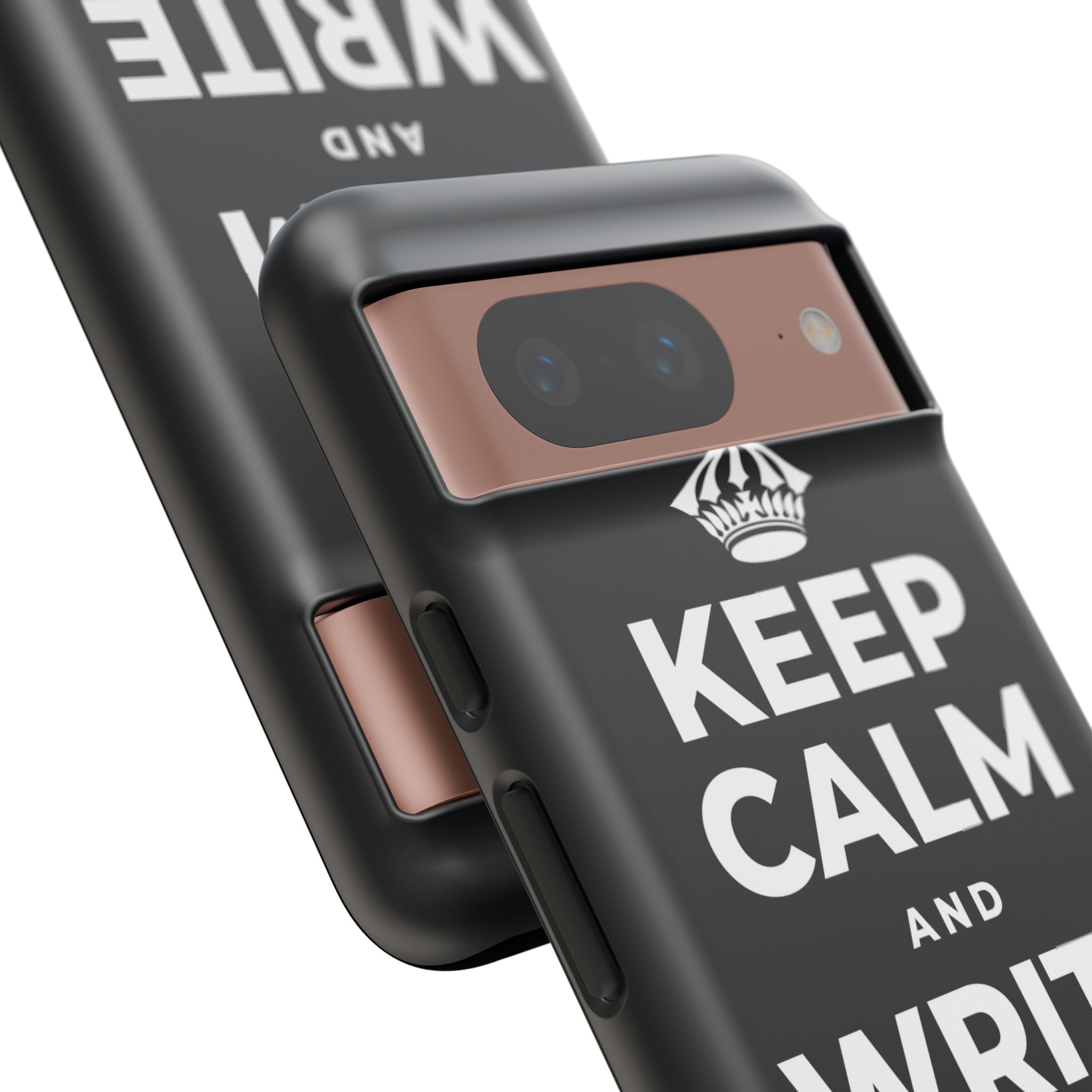 KEEP CALM AND WRITE IT DOWN Phone Case (Dark)