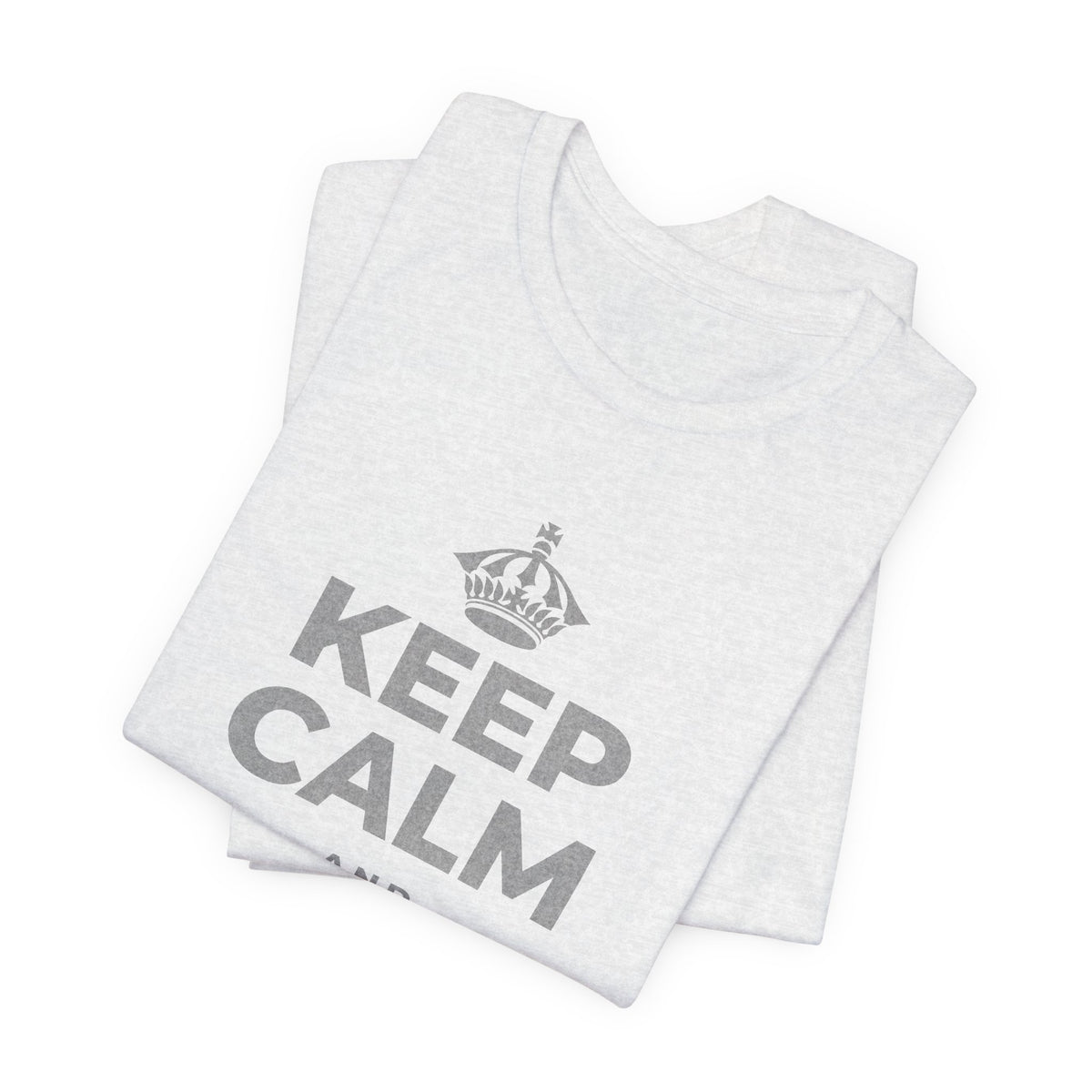 KEEP CALM AND BUILD IT T-Shirt (Soft Cream–Heather Mauve)
