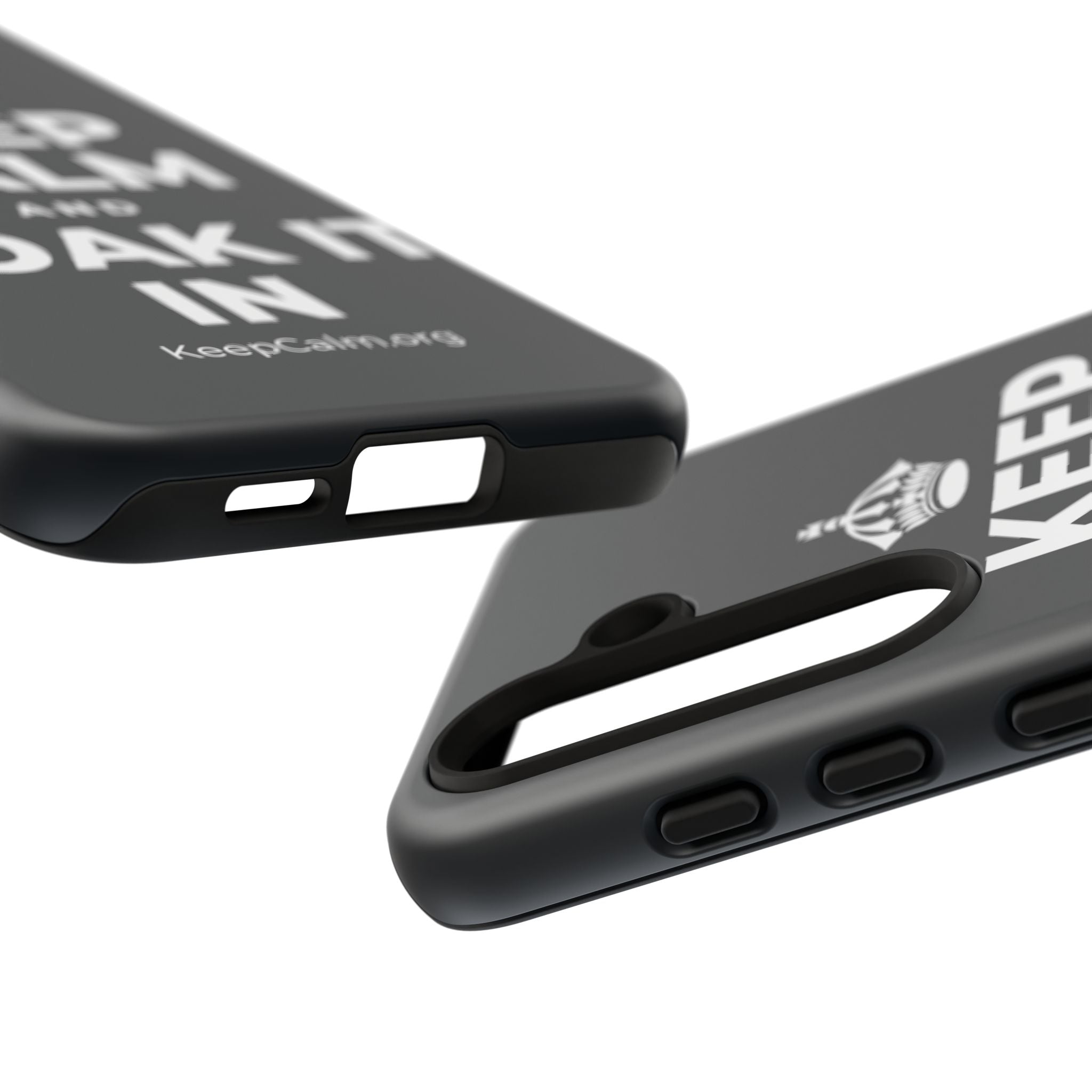 KEEP CALM AND SOAK IT IN Phone Case (Dark)