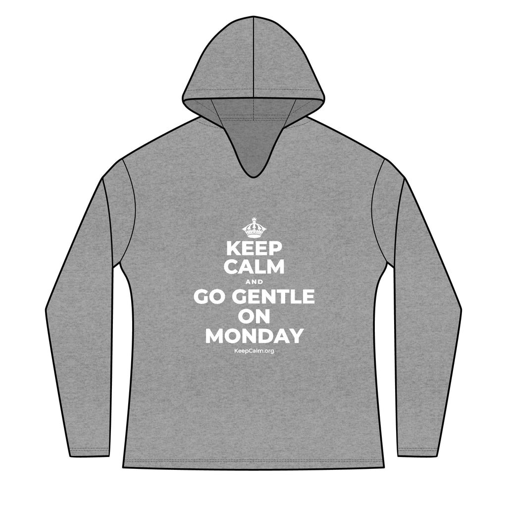 KEEP CALM AND GO GENTLE ON MONDAY Women's Long Sleeve Hoodie