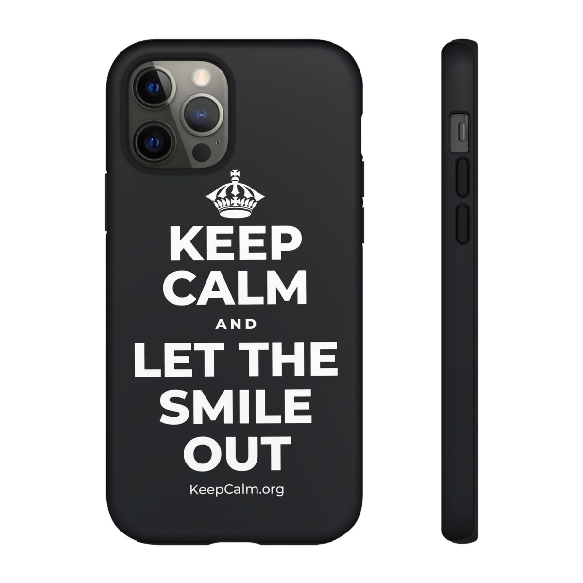 KEEP CALM AND LET THE SMILE OUT Phone Case (Dark)