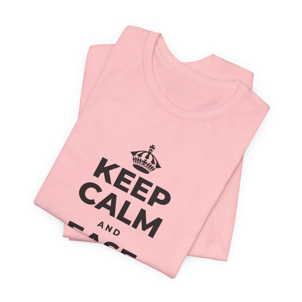 KEEP CALM AND EASE INTO THE WEEK T-Shirt (White–Asphalt)