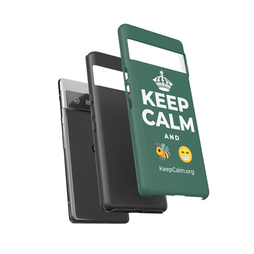 KEEP CALM AND BEE HAPPY Phone Case