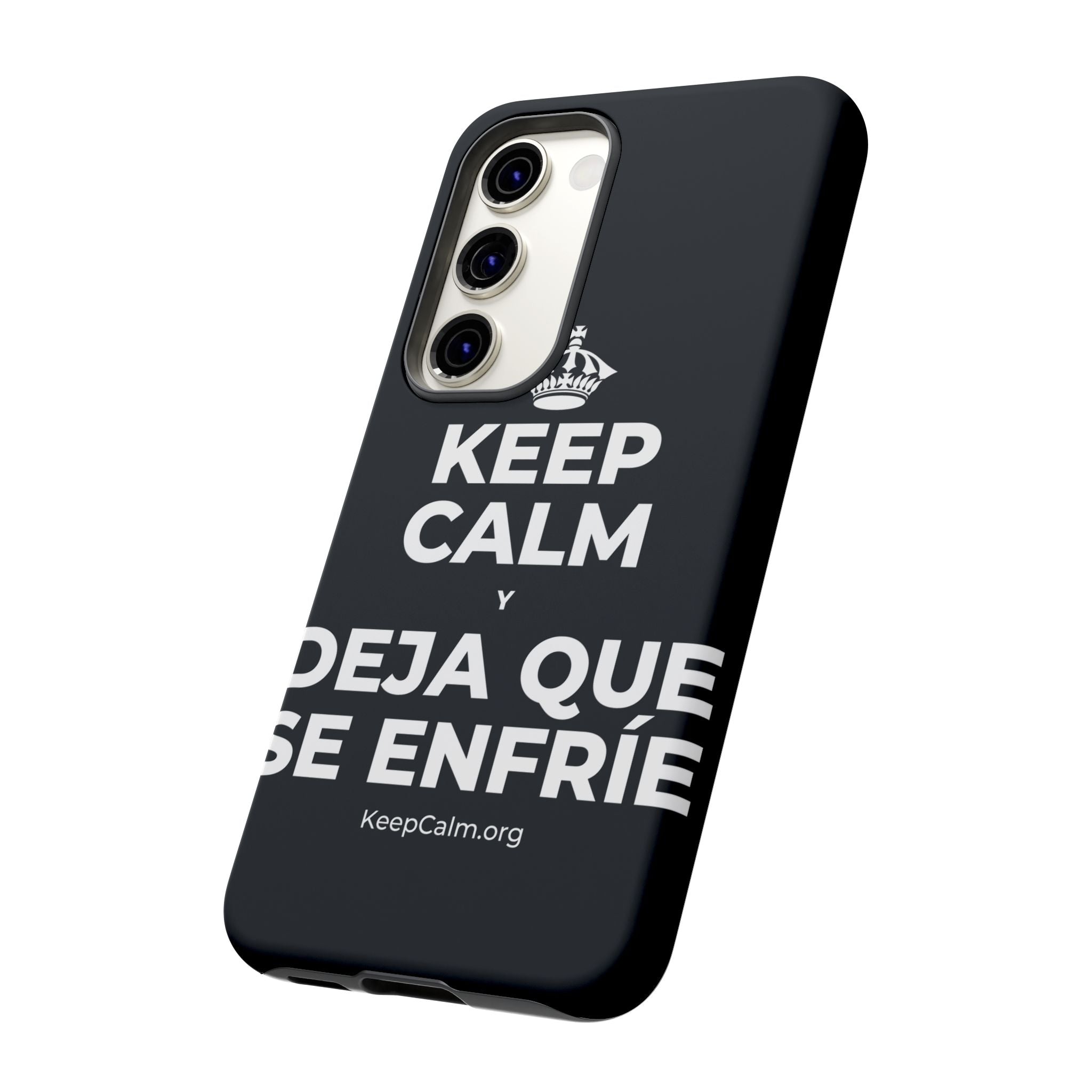 KEEP CALM Y DEJA QUE SE ENFRÍE Phone Case (Dark)