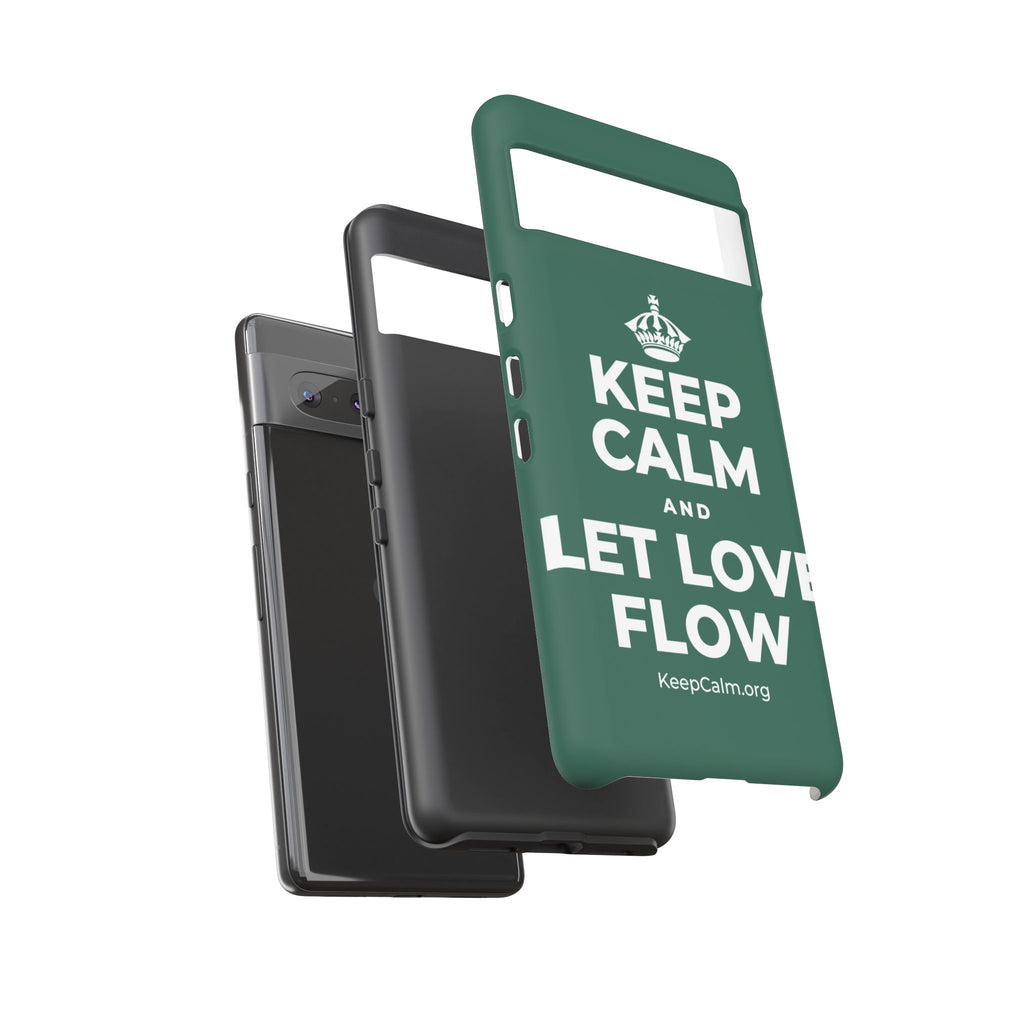KEEP CALM AND LET LOVE FLOW Phone Case